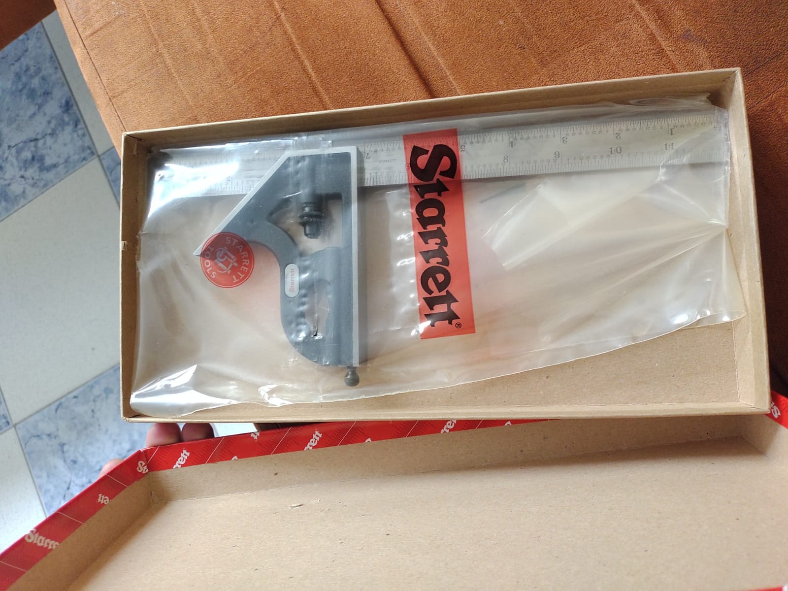 Starrett Steel Combination Square with Square Head, 12
