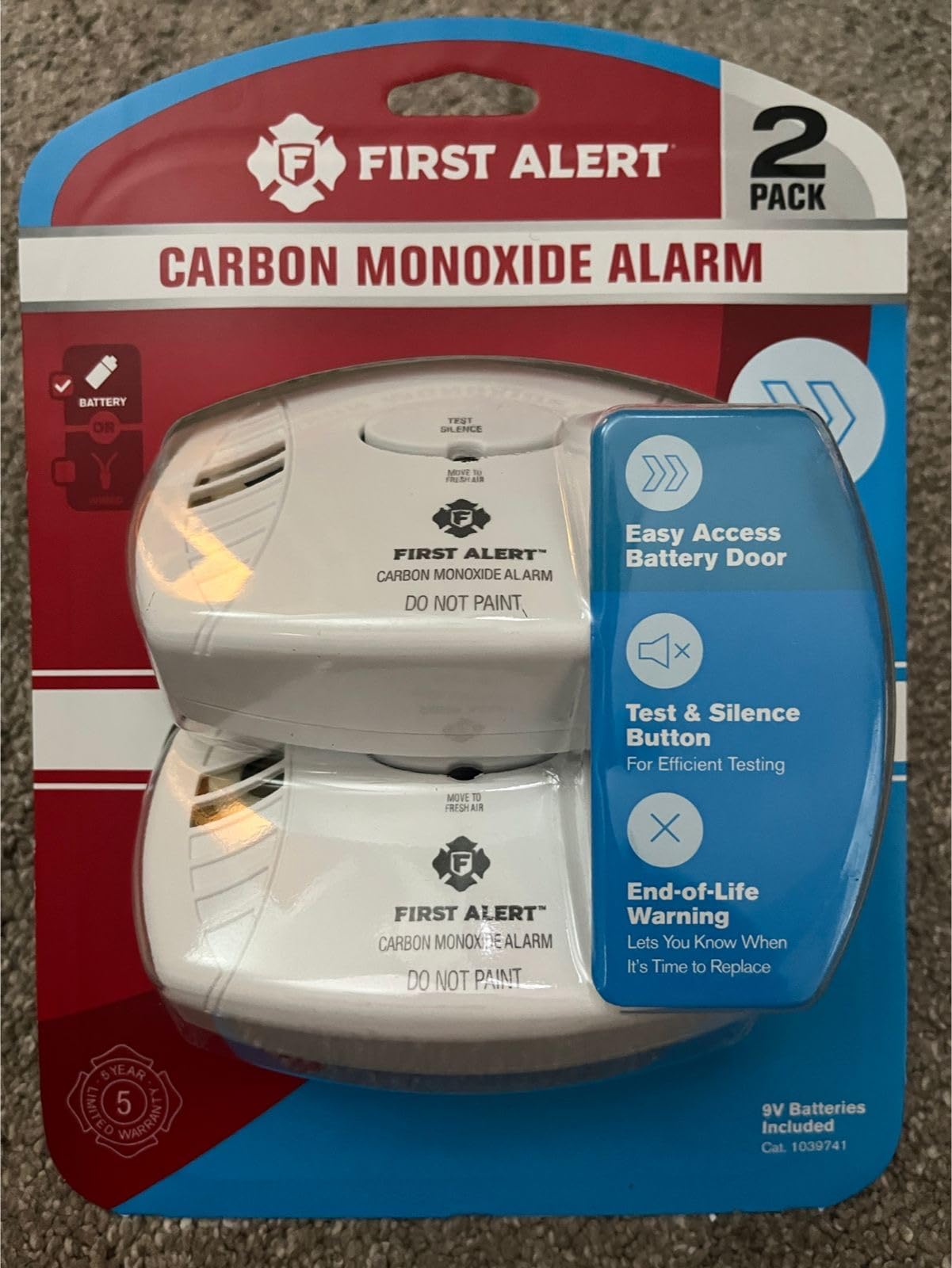 First Alert Battery Carbon Monoxide Alarm customer photo 1