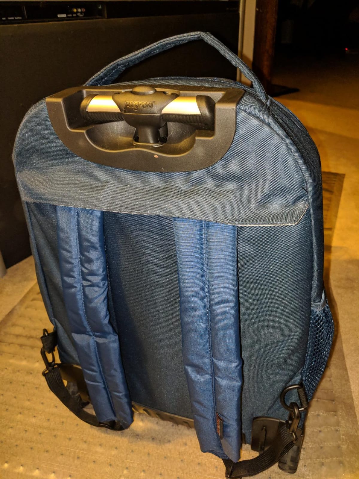 JanSport Driver 8 Rolling Backpack - Wheeled Travel Bag with 15-Inch Laptop Sleeve, One Size, Navy customer photo 2
