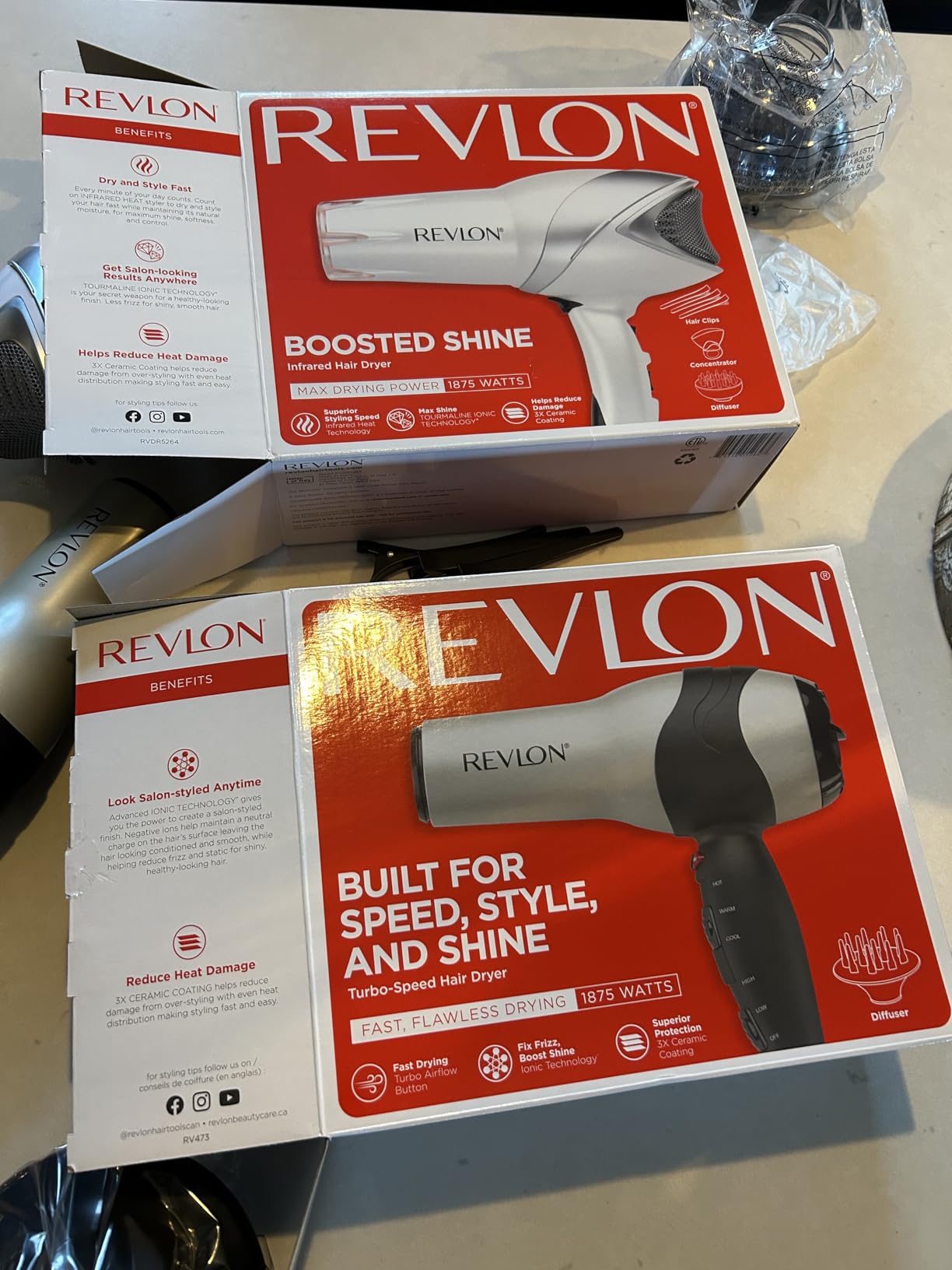 REVLON Turbo Hair Dryer | 1875 Watts of Maximum Shine, Fast Dry (Silver) customer photo 1