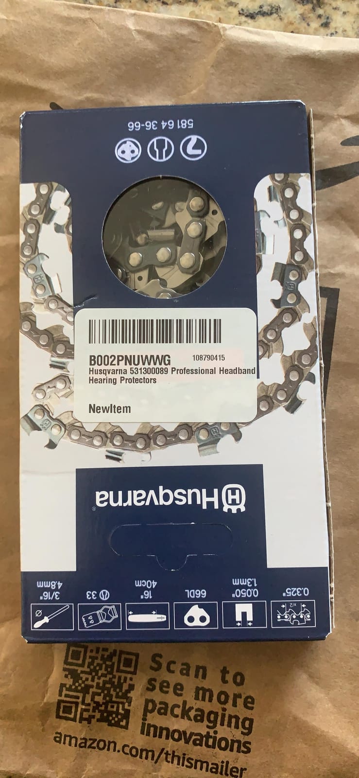 Husqvarna Professional Headband Hearing Protectors 25dB(A) NRR, Lightweight, Padded Headband, Clamshell Design, Black customer photo 1