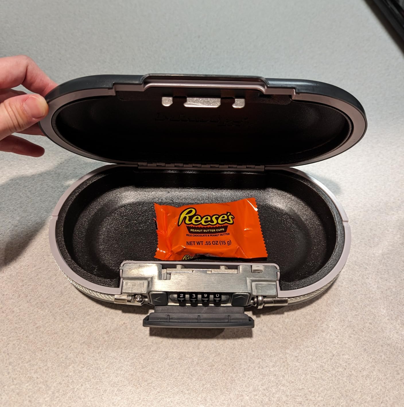 Master Lock Small Travel Safe with Cable, Gray Combination Lock Box, 5900D customer photo 2