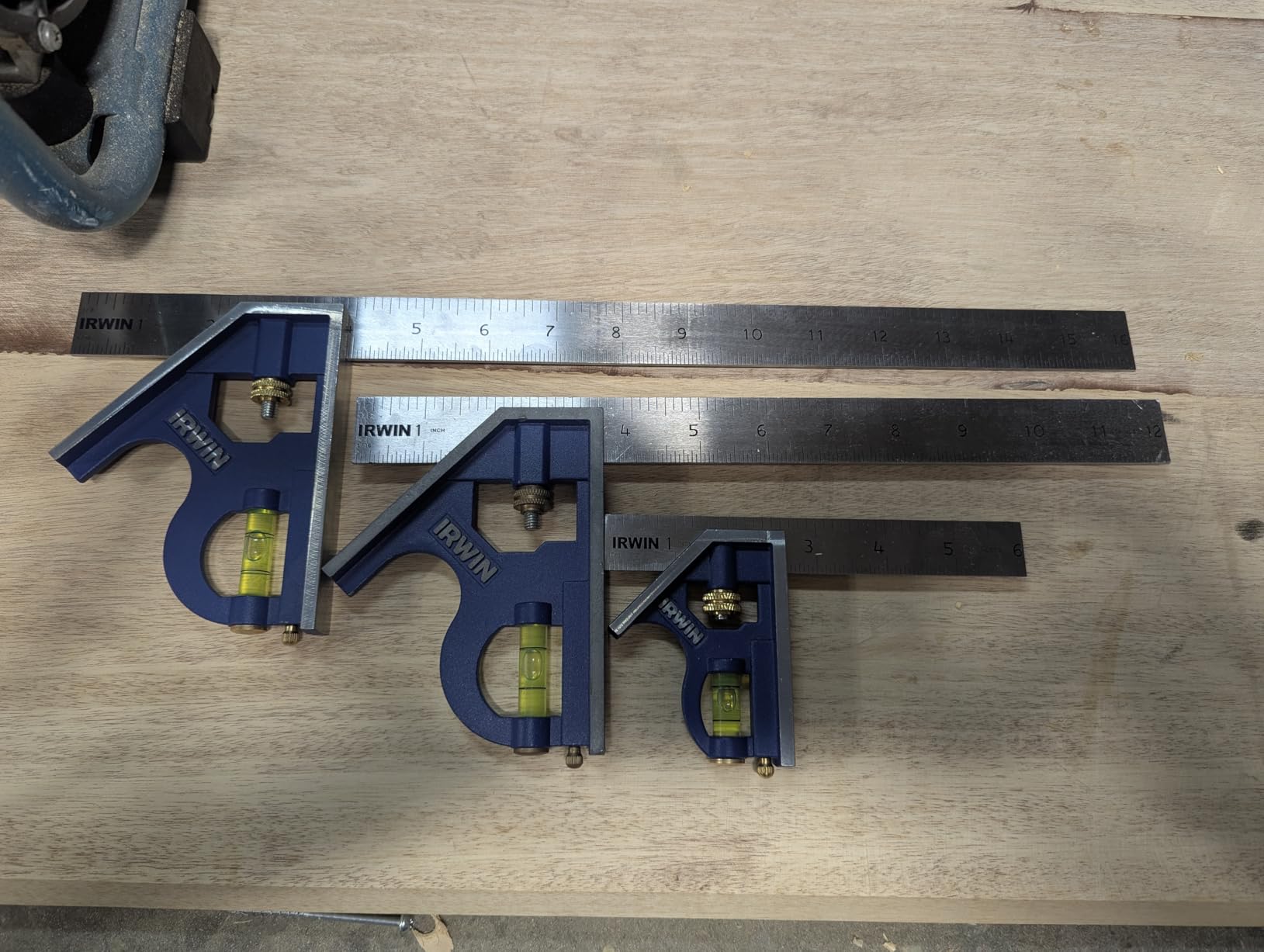 IRWIN Tools Combination Square, Metal-Body, 6-Inch (1794468), Blue customer photo 1