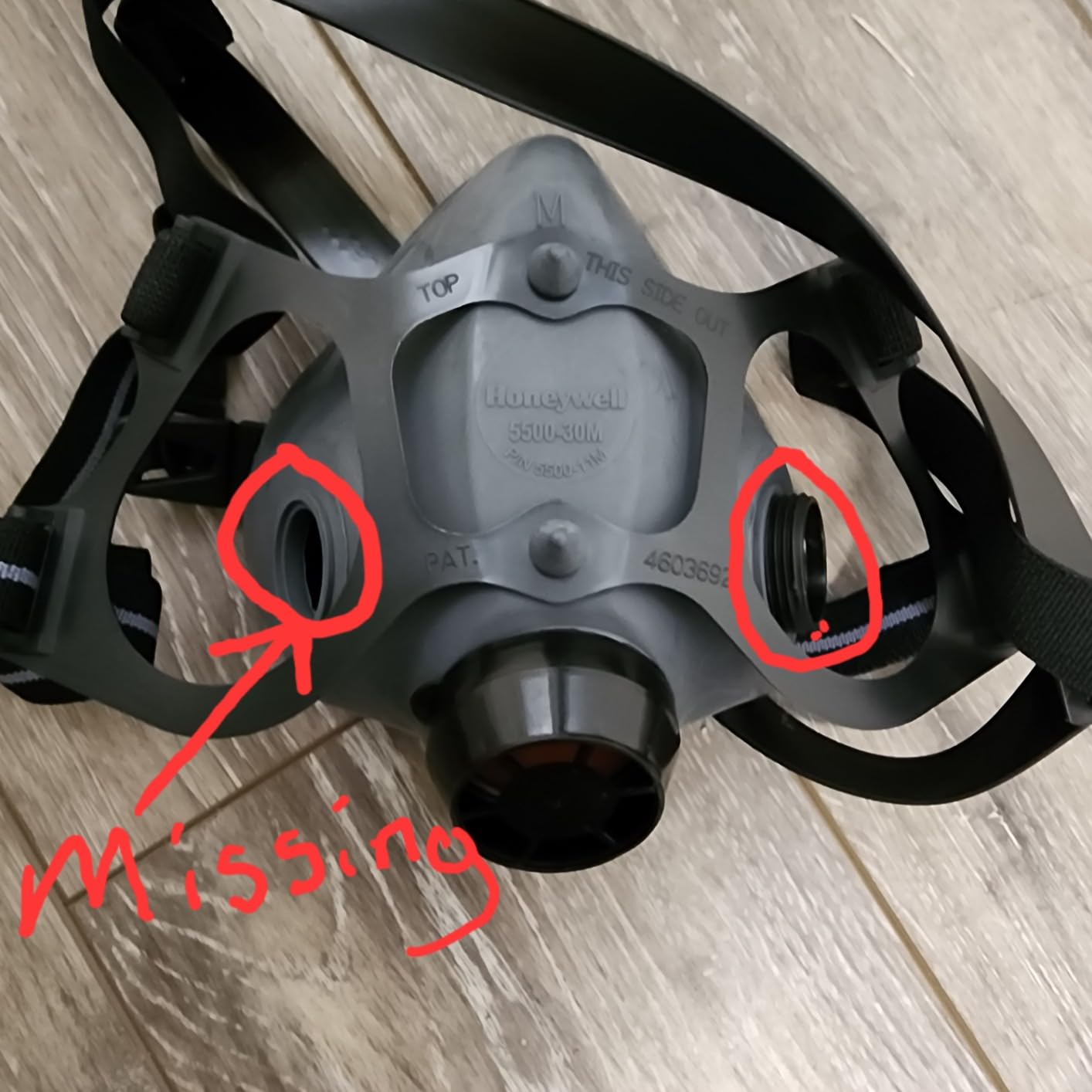 North Honeywell 5500 Series Half Mask Respirator Medium and 2 P100 filters (Bundle Pack) customer photo 1