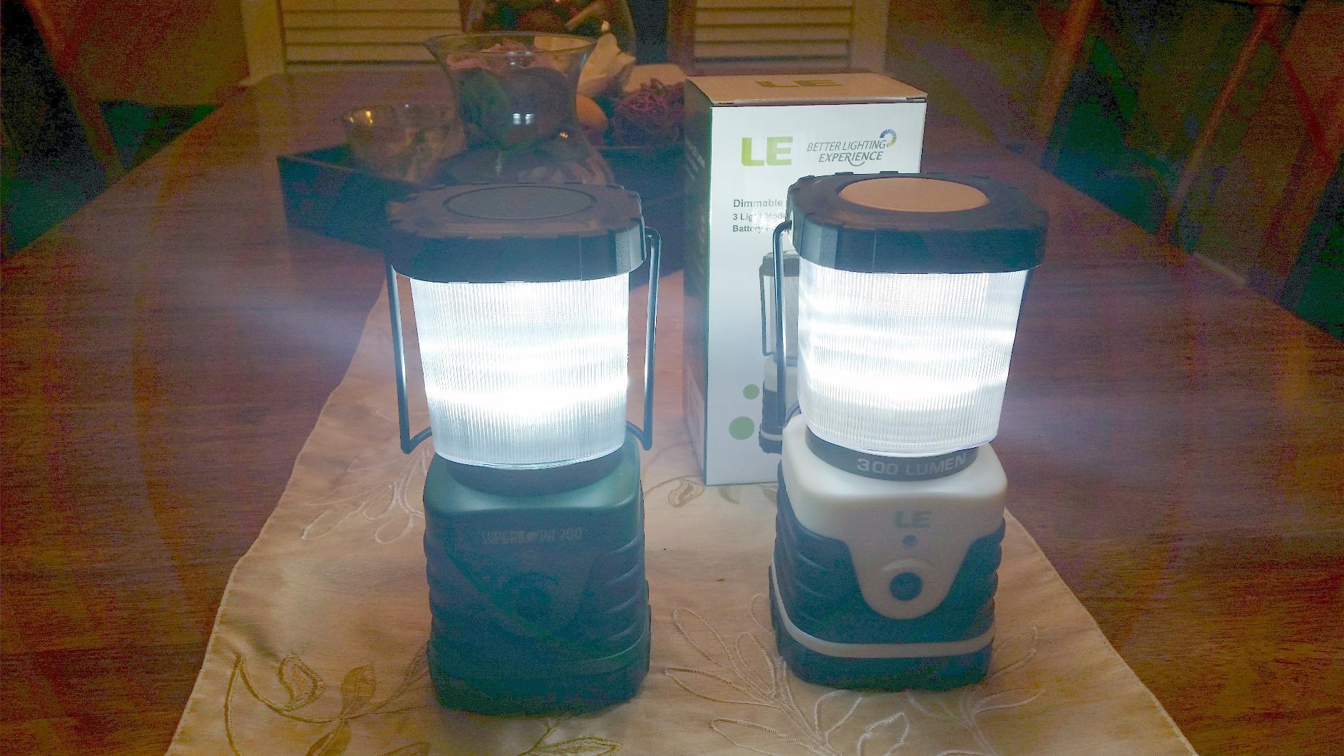 Lepro 1000LM Battery Powered LED Camping Lantern with 4 Light Modes, Green customer photo 1
