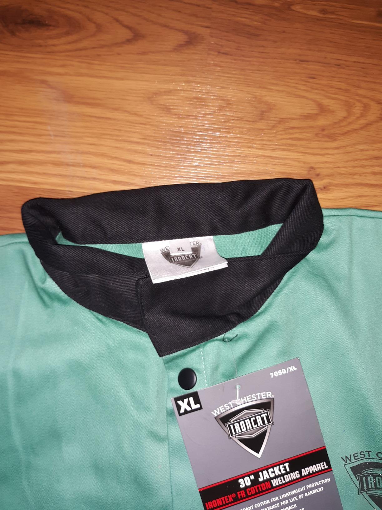 Ironcat FR Treated Cotton Sateen Jacket, 9 oz., Anodized Snaps, Interior Pocket, Pop-up Welders Collar, Scribe Pocket customer photo 2