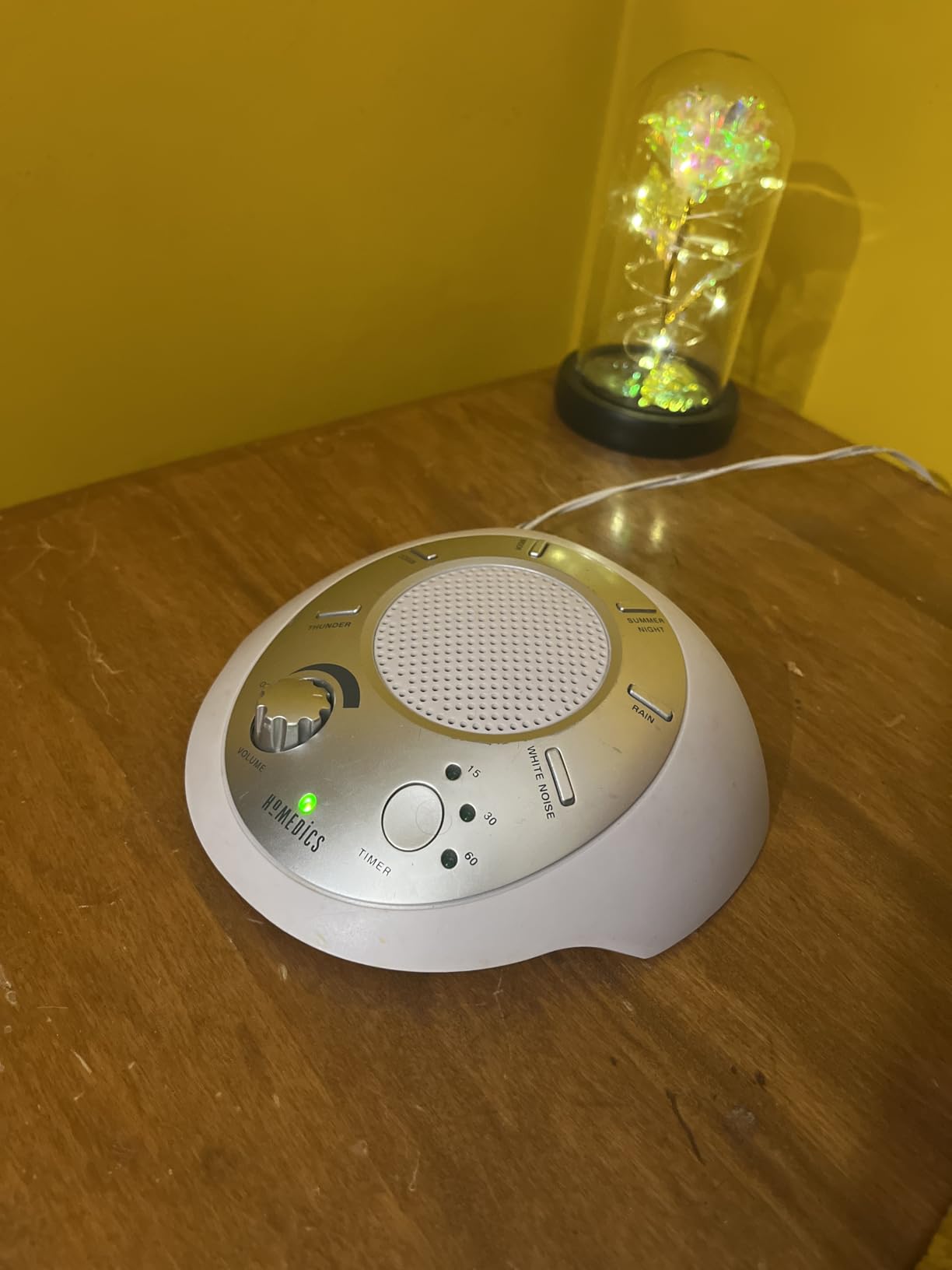 Homedics SoundSleep White Noise Sound Machine, Silver customer photo 2