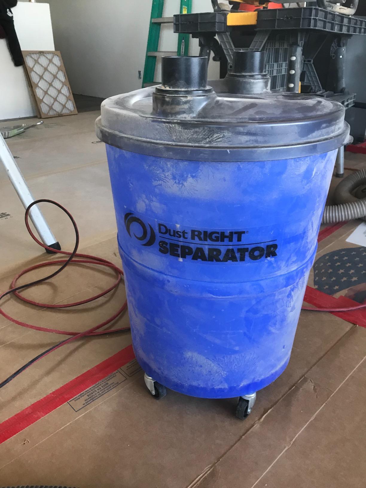 Rockler Dust Right Dust Separator w/ 36” Hose & 10Ga Bucket for Shop Vac customer photo 2