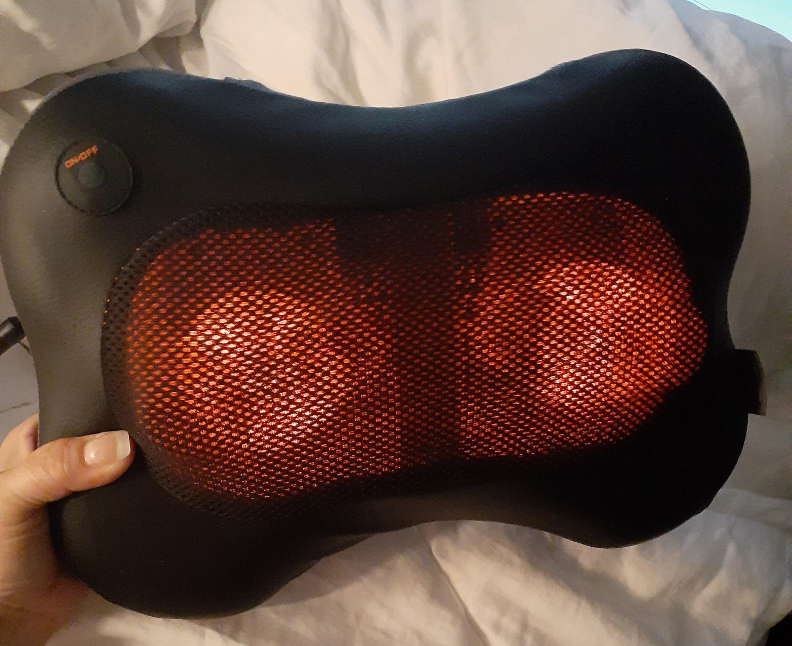 Zyllion ZMA-13 Back and Neck Massager with Heat for Pain Relief, Black customer photo 1