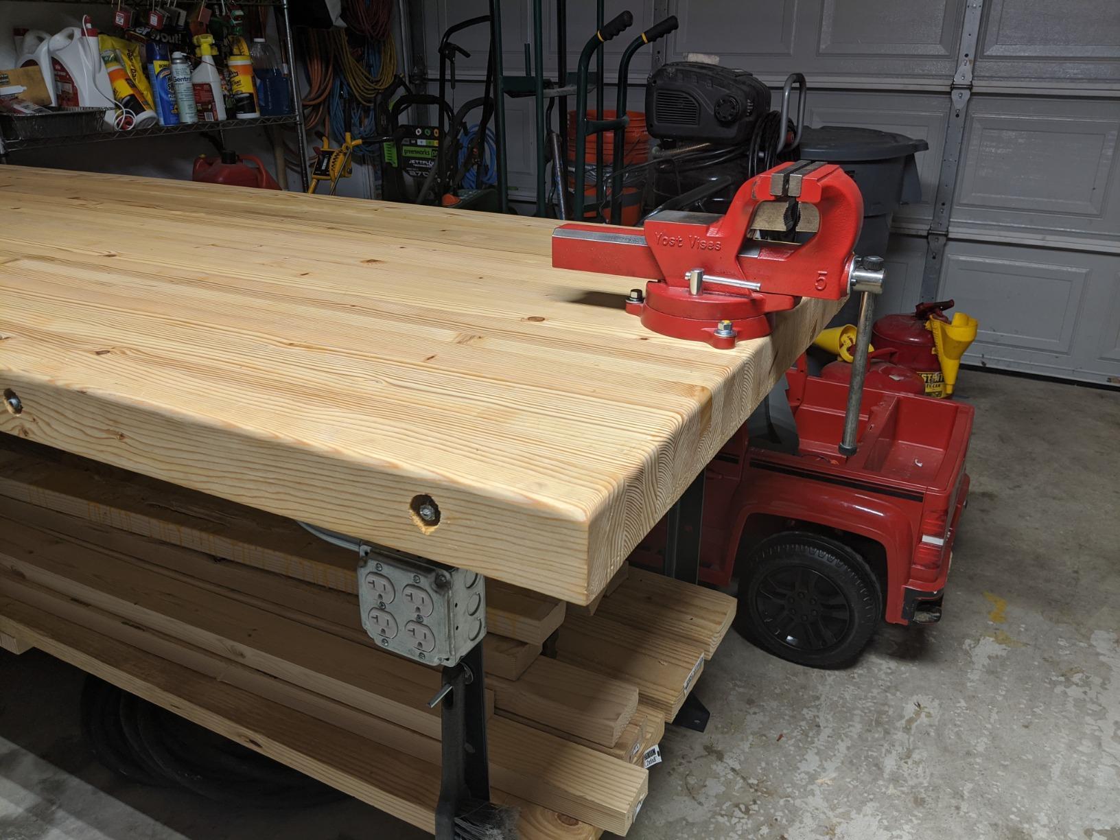 Yost Vises ADI-6 Heavy Duty Vise | 130,000 PSI Tensile Strength Austempered Ductile Iron Bench Vise | 6 Inch Jaw Width with a 360 Degrees Interlocking Swivel Base and 2 Lockdowns | Red customer photo 2