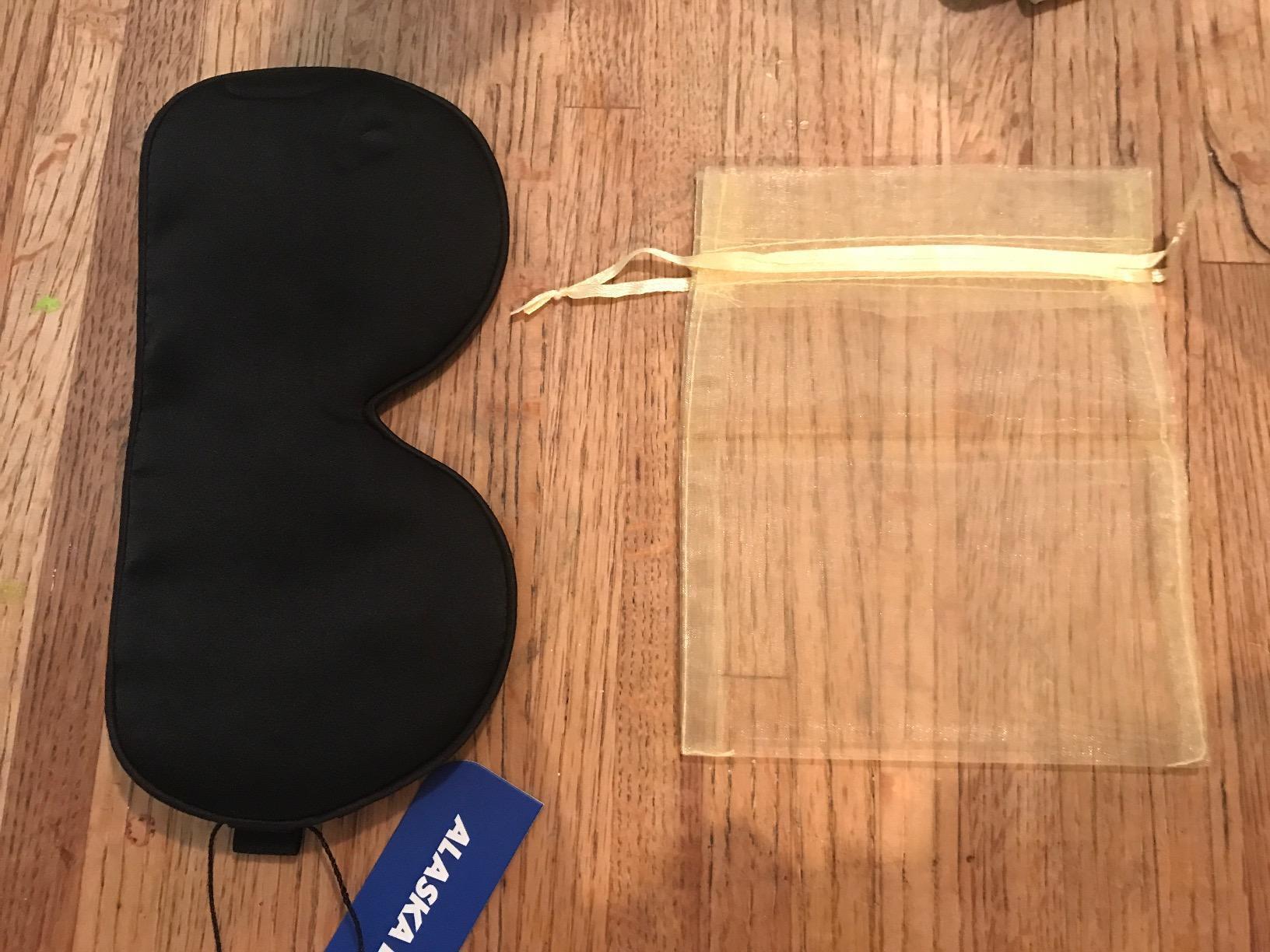 Alaska Bear Sleep Mask Silk Eye Cover with Shaped Pad, Machine Washable customer photo 1