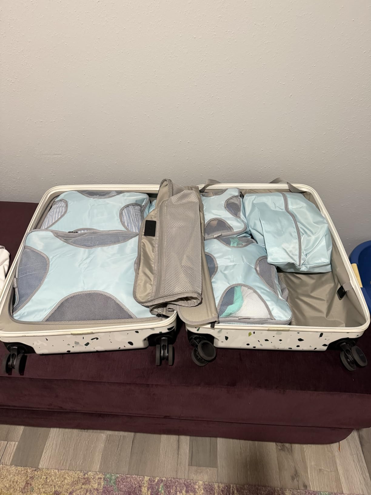 Shacke 5 Set Packing Cubes for Travel with Laundry Bag (Gentlemen's Blue) customer photo 2