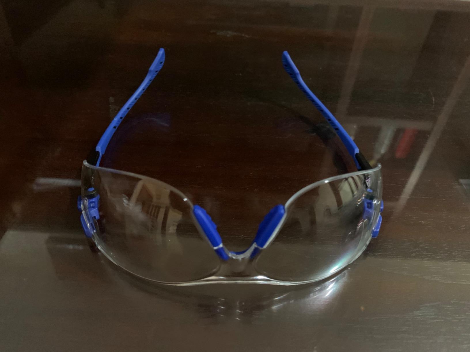 3M Safety Glasses, Solus 1000, Scotchgard Clear Lens, Blue/Black Frame customer photo 1