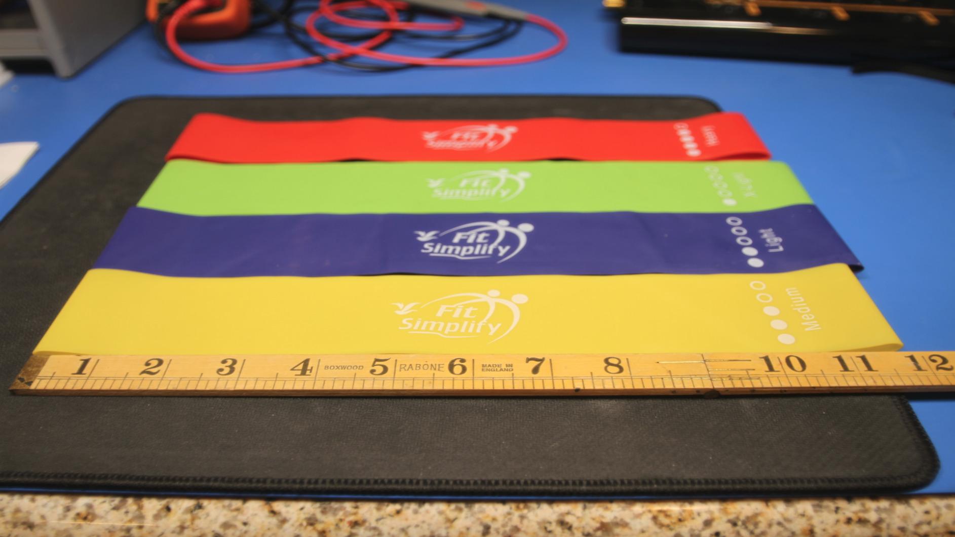 Fit Simplify Resistance Loop Exercise Bands with Instruction Guide and Carry Bag, Set of 5 customer photo 2