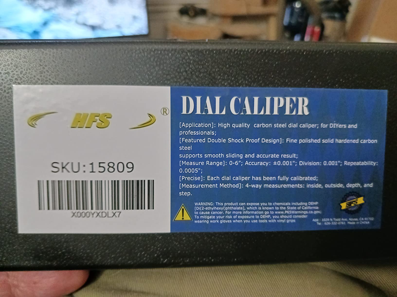 HFS Imperial 0-6 Inch Dial Caliper, ±0.001 Inch Accuracy, 4-Way Measuring Tool customer photo 1