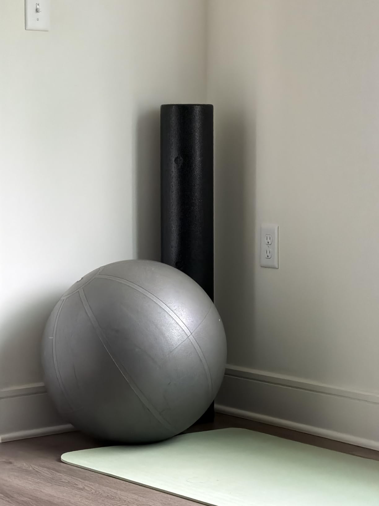 ProsourceFit High Density Foam Rollers 12 - inches long, Firm Full Body Athletic Massage Tool for Back Stretching, Yoga, Pilates, Post Workout Muscle Recuperation, Black customer photo 2