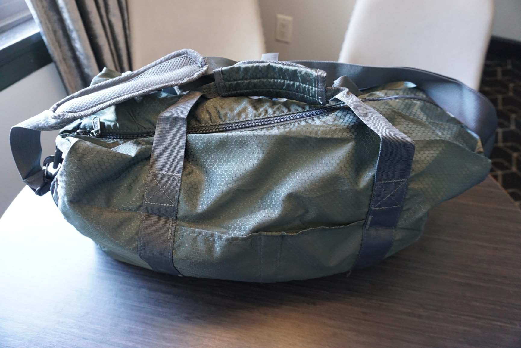 Gonex 60L Foldable Travel Duffle Bag with Shoe Compartment, Lightweight customer photo 1