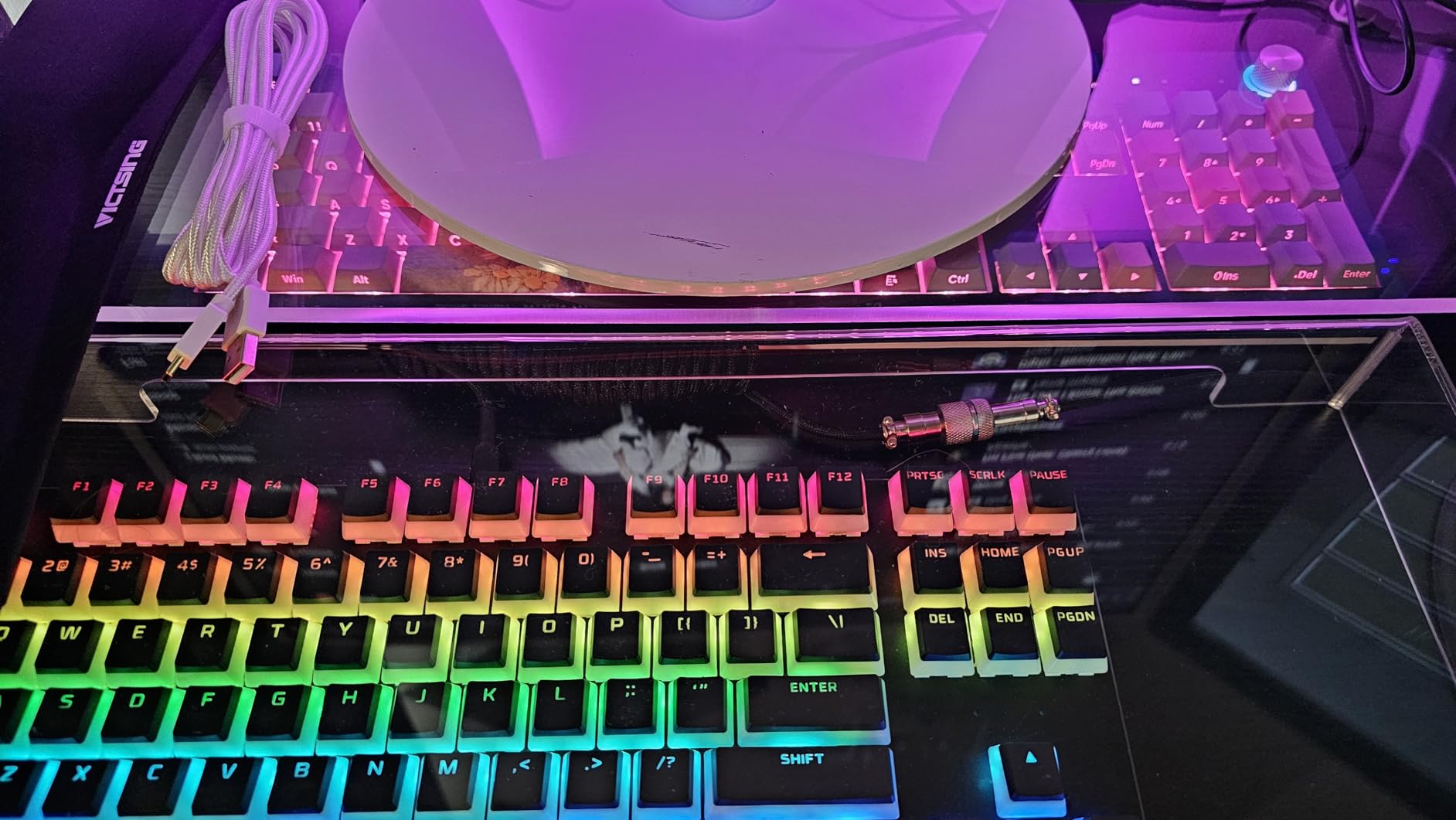 GLORIOUS Custom Gaming Keyboard - GMMK 85% Percent TKL Barebone - USB C Wired Mechanical Keyboard Kit - RGB Hot Swappable Switches & Keycaps - Black Metal Top Plate customer photo 1