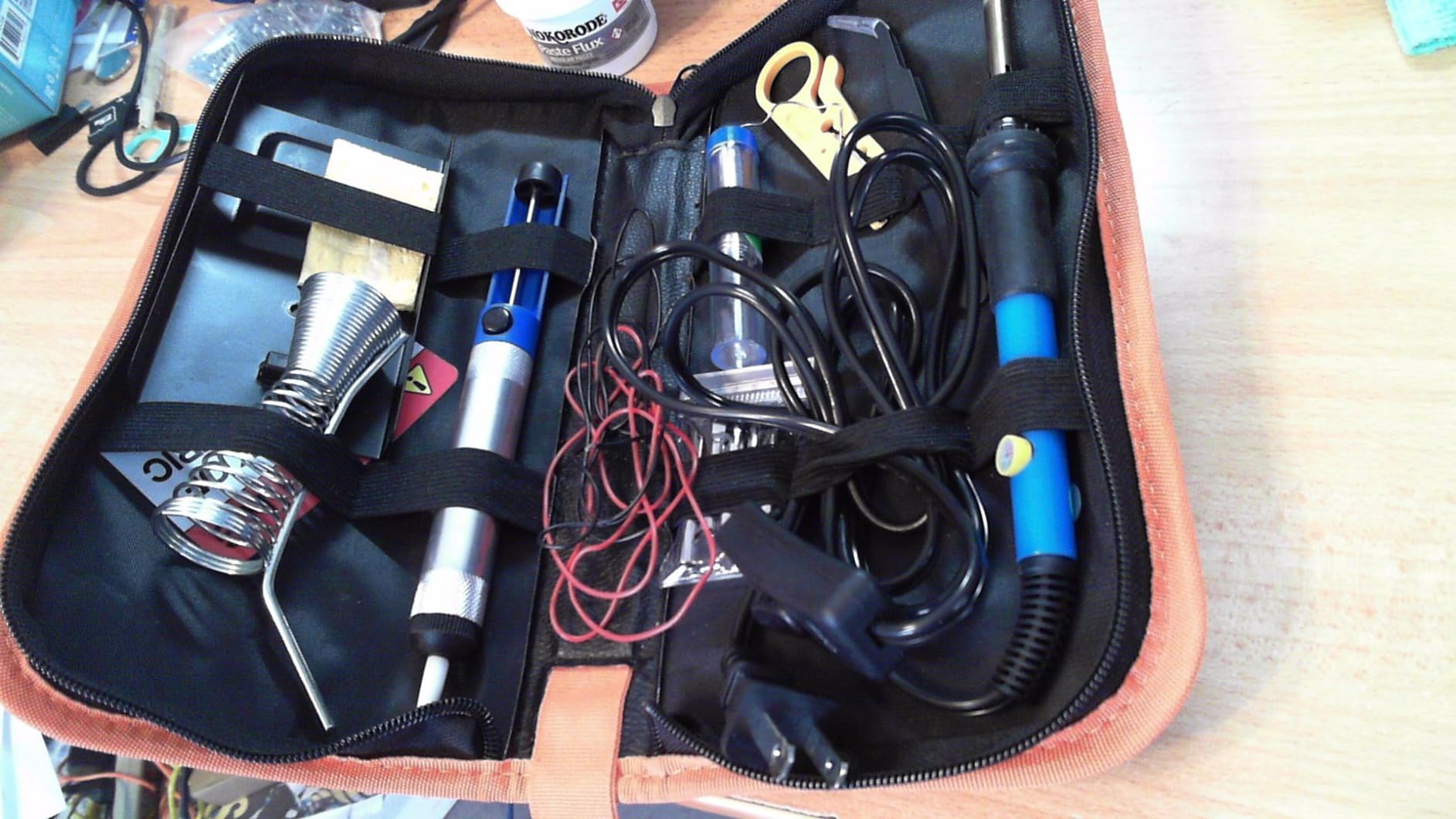 Soldering Iron Kit Electronics,60W Adjustable Temperature Welding pen customer photo 1