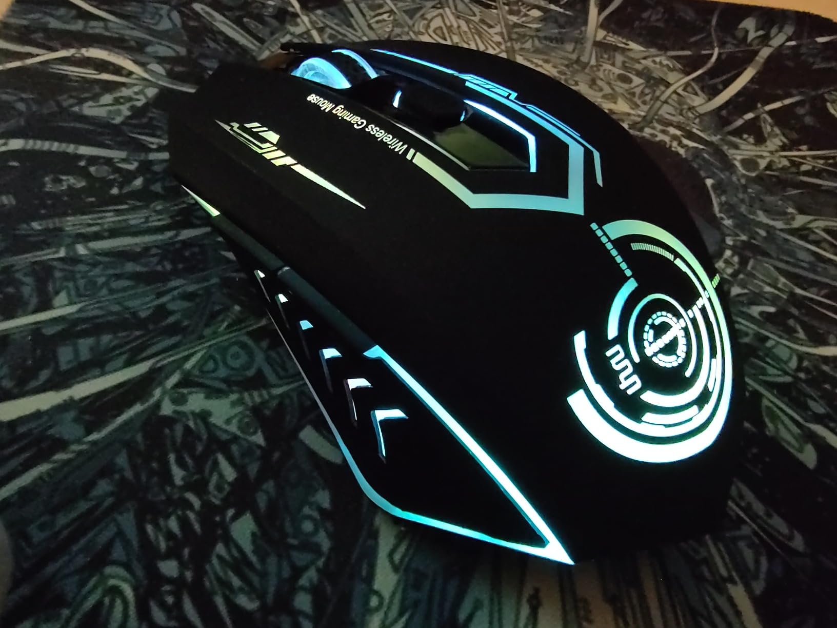 UHURU Wireless Gaming Mouse, Rechargeable 10000 DPI LED PC Mouse customer photo 2