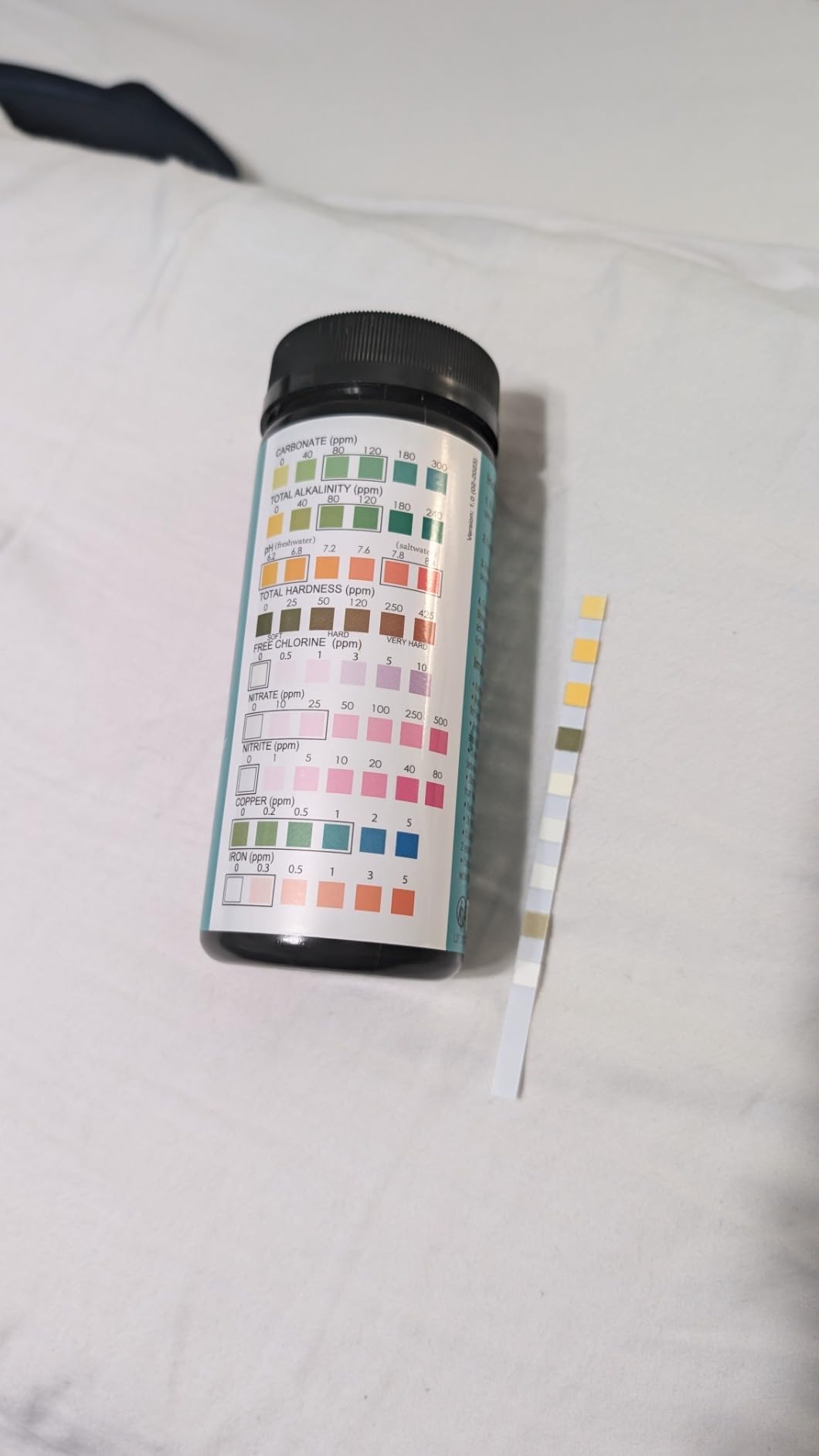 Aquarium Test Strips - 9-in-1 Aquarium Test Kit with eBook - Aquarium Water Test Kit with Quick and Accurate Fish Tank Test Strips - 100 Test Strips by JNW Direct customer photo 2