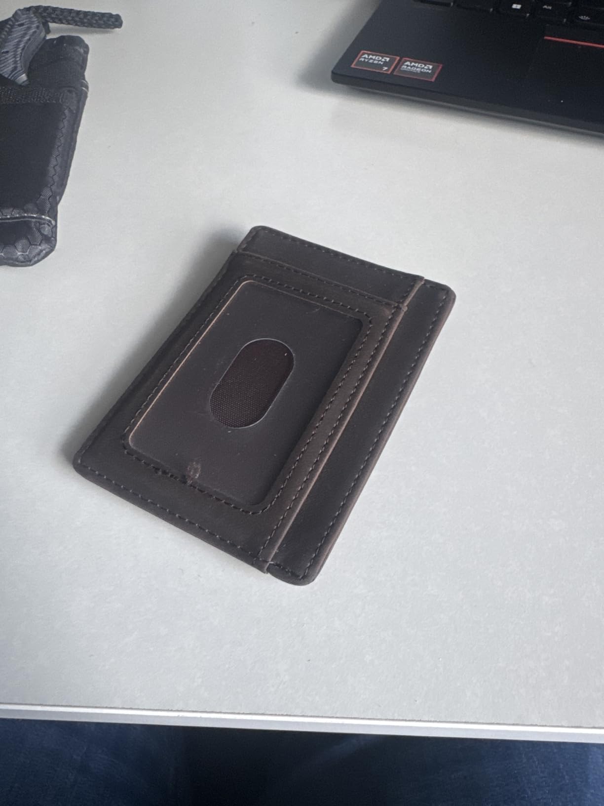 Travelambo Slim Wallet Front Pocket Minimalist Leather RFID Blocking Medium Size customer photo 2