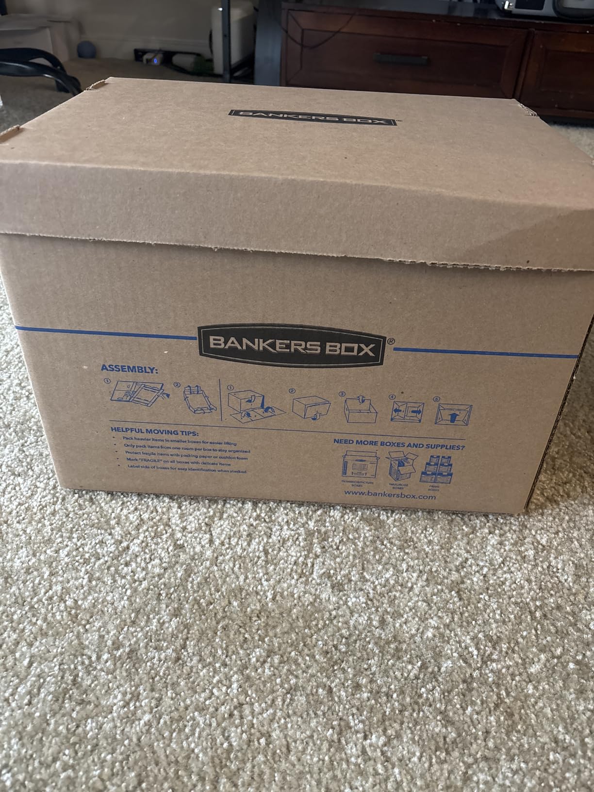 Bankers Box 10-Pack Small Classic Moving Boxes with Reinforced Handles customer photo 2