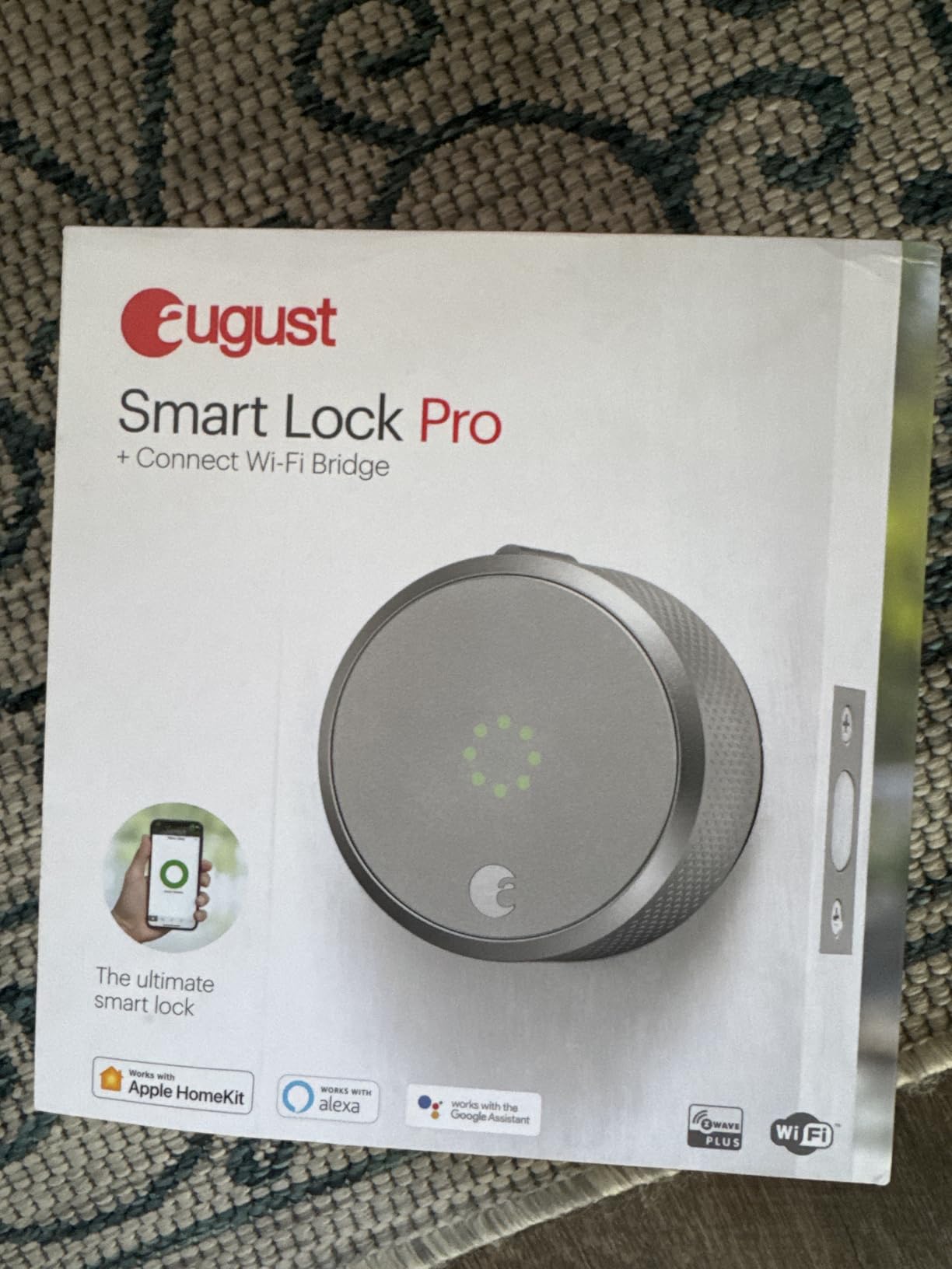 August Home Smart Lock Pro + Connect Hub - Wi-Fi Smart Lock for Keyless Entry - Works with Alexa, Google Assistant, and more – Silver customer photo 2