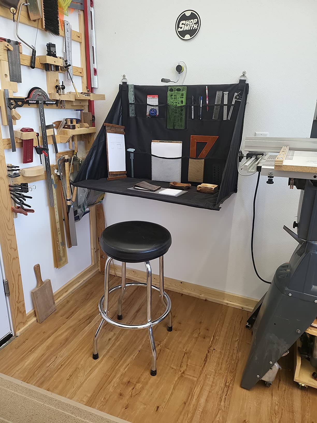 PRO WS3800 Portable Standing Desk, Workbench, Station, Storage for Jobsite, Garage, Office, Shop, Hanging Work Surface, Black customer photo 2