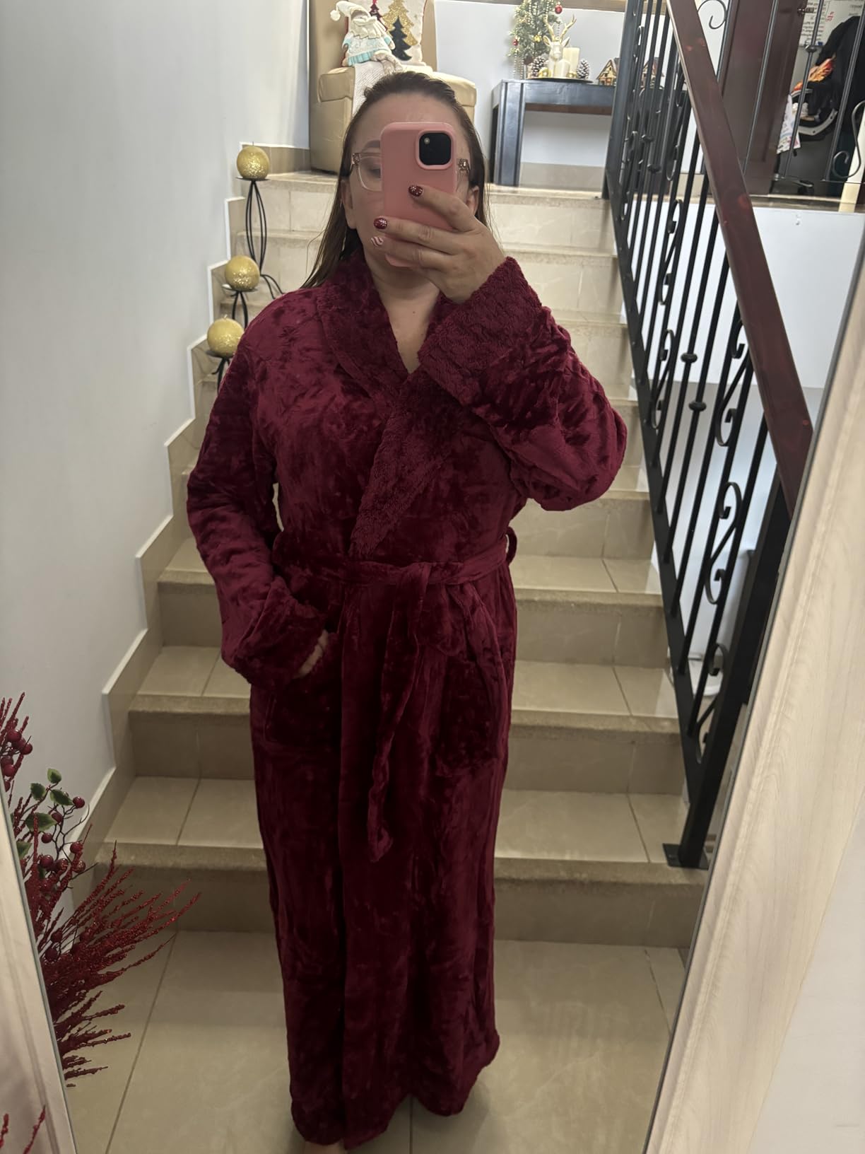 Premium Long Robes for Women: Warm Super Plush Soft Fleece Bathrobes customer photo 1