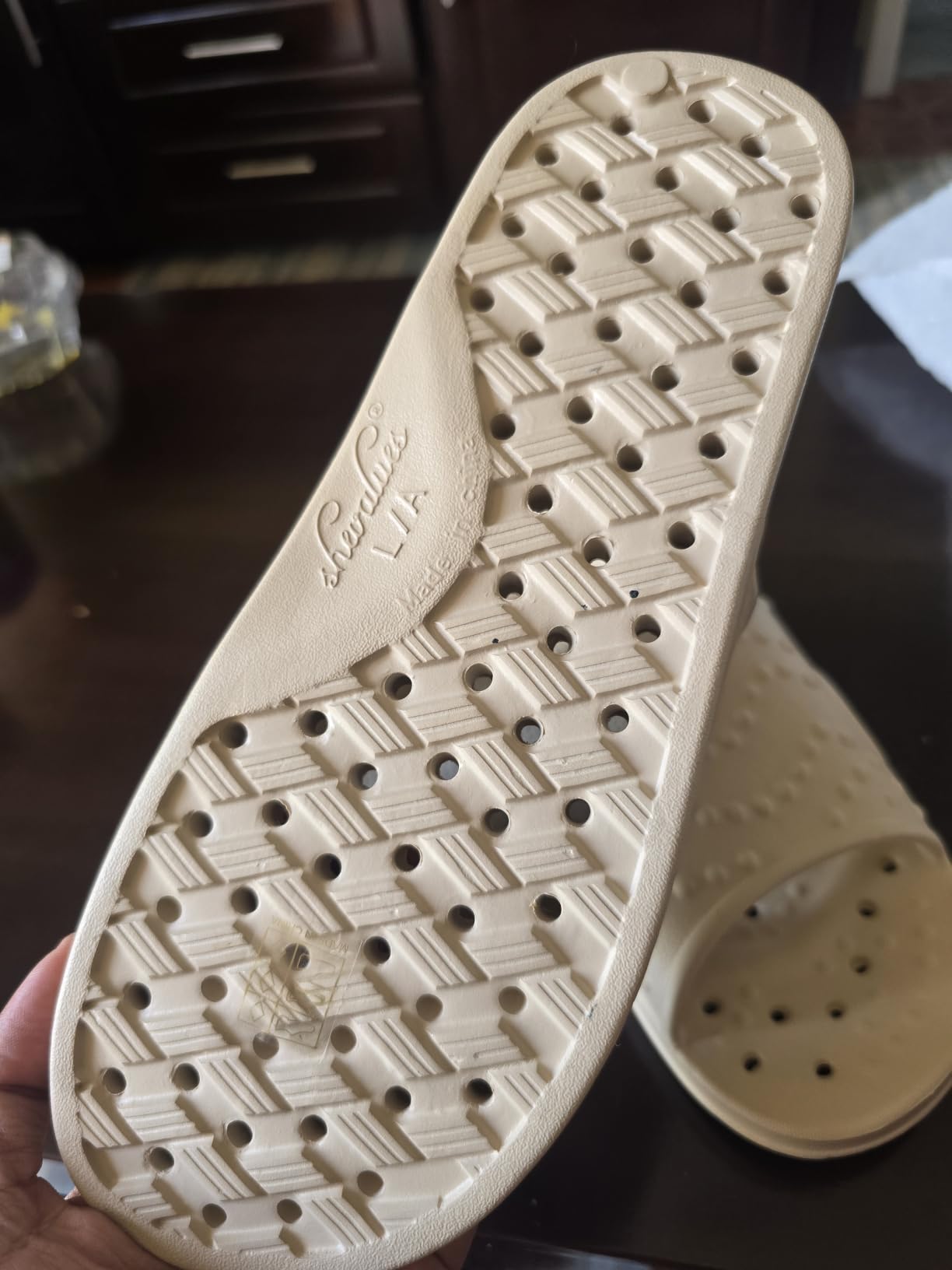 shevalues Quick Drying Shower Shoes for Women Men with Arch Support customer photo 1