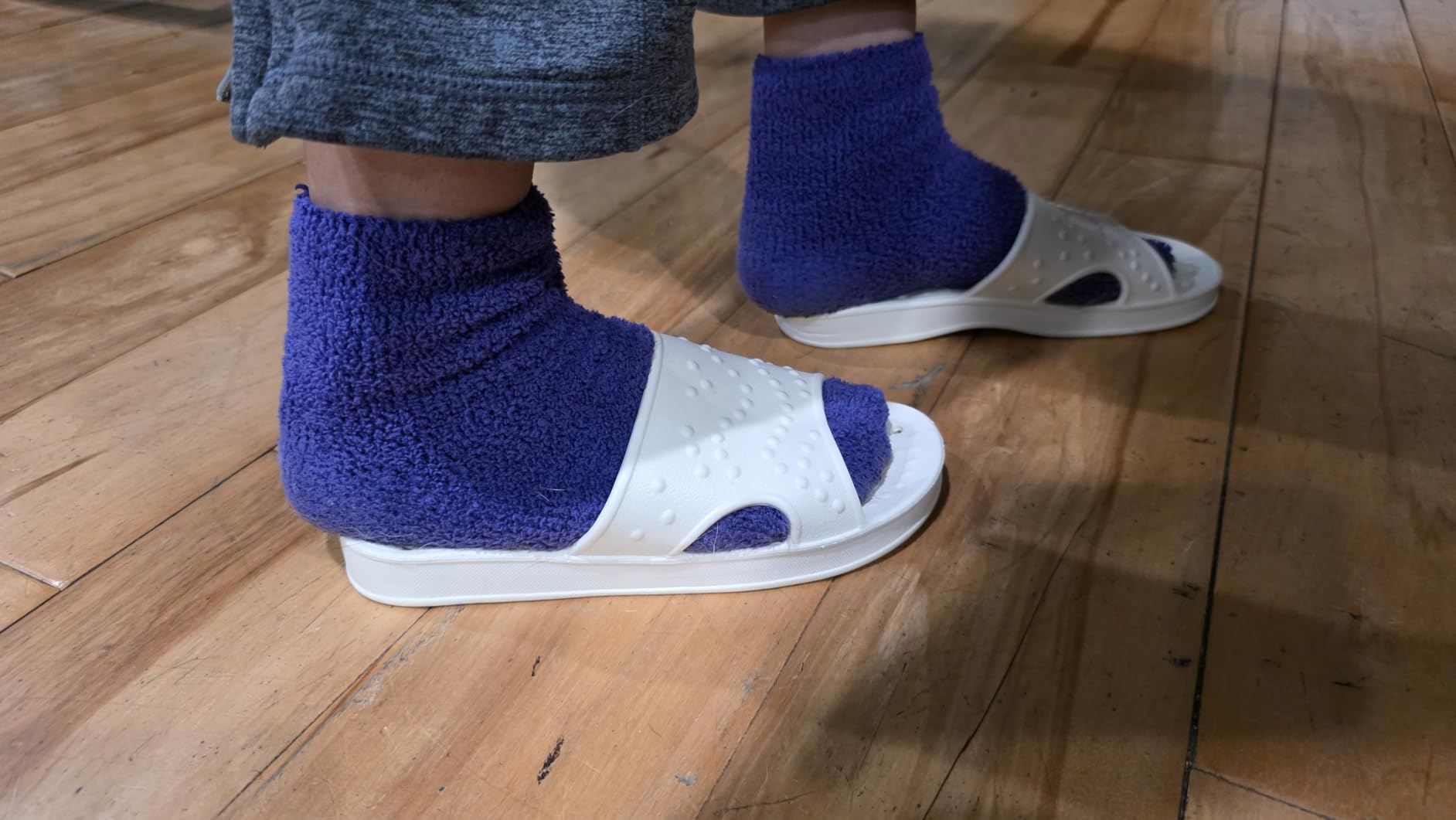 shevalues Quick Drying Shower Shoes for Women Men with Arch Support customer photo 2