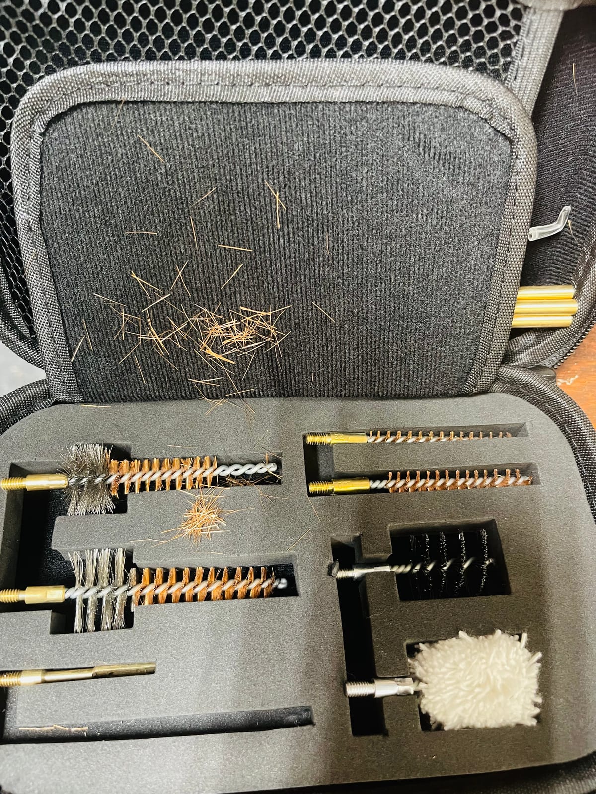 BOOSTEADY 7.62MM Cleaning Kit Pro .223/5.56 Rifle Gun Cleaning Kit with Bore Chamber Brushes Metal Pick Kit Brass Cleaning Rod in Zippered Organizer Compact Combo Case customer photo 1