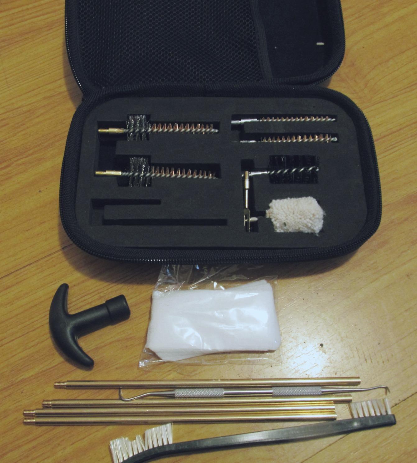 BOOSTEADY 7.62MM Cleaning Kit Pro .223/5.56 Rifle Gun Cleaning Kit with Bore Chamber Brushes Metal Pick Kit Brass Cleaning Rod in Zippered Organizer Compact Combo Case customer photo 2