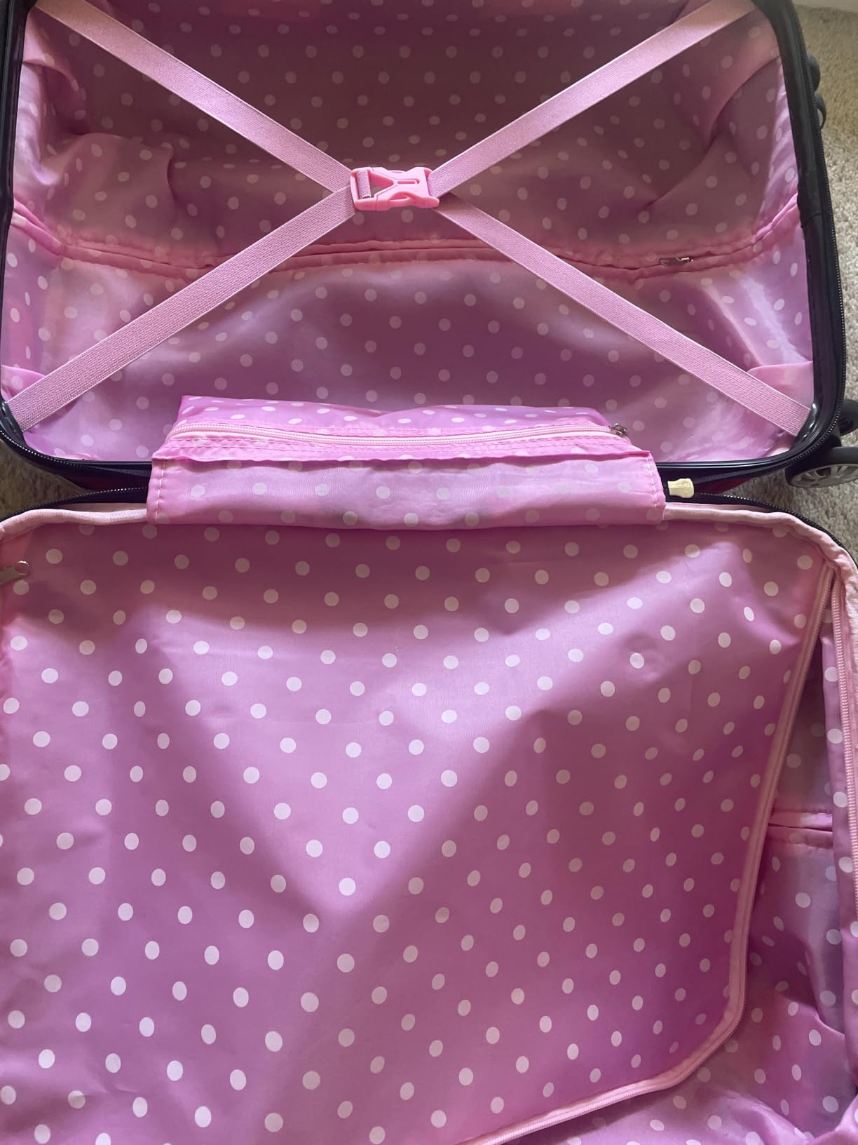 Rockland Melbourne Hardside Expandable Spinner Wheel Luggage, Checked Large 28