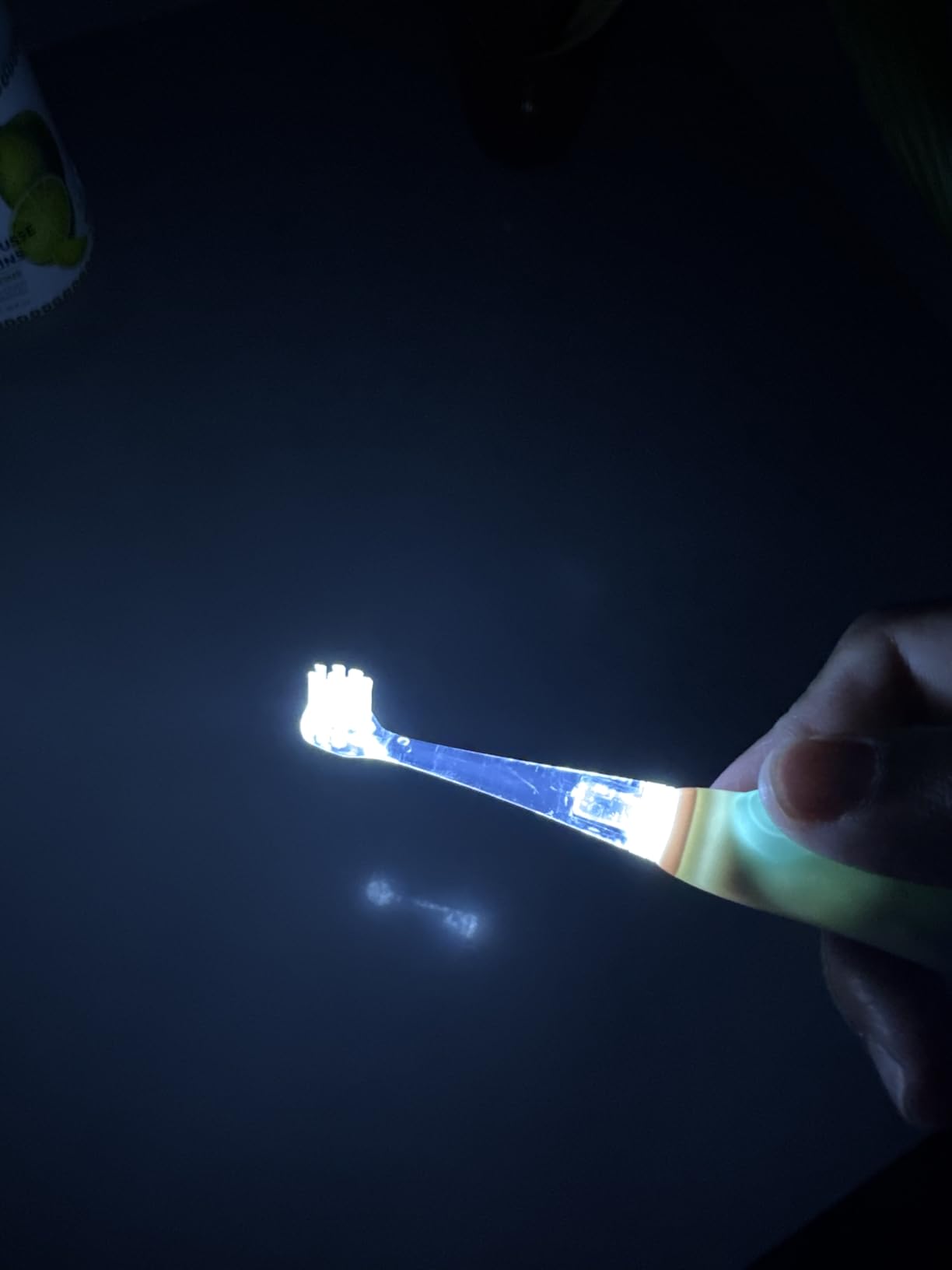 Papablic Baby Sonic Electric Toothbrush for Aged 0-3 Toddler, Blue customer photo 2