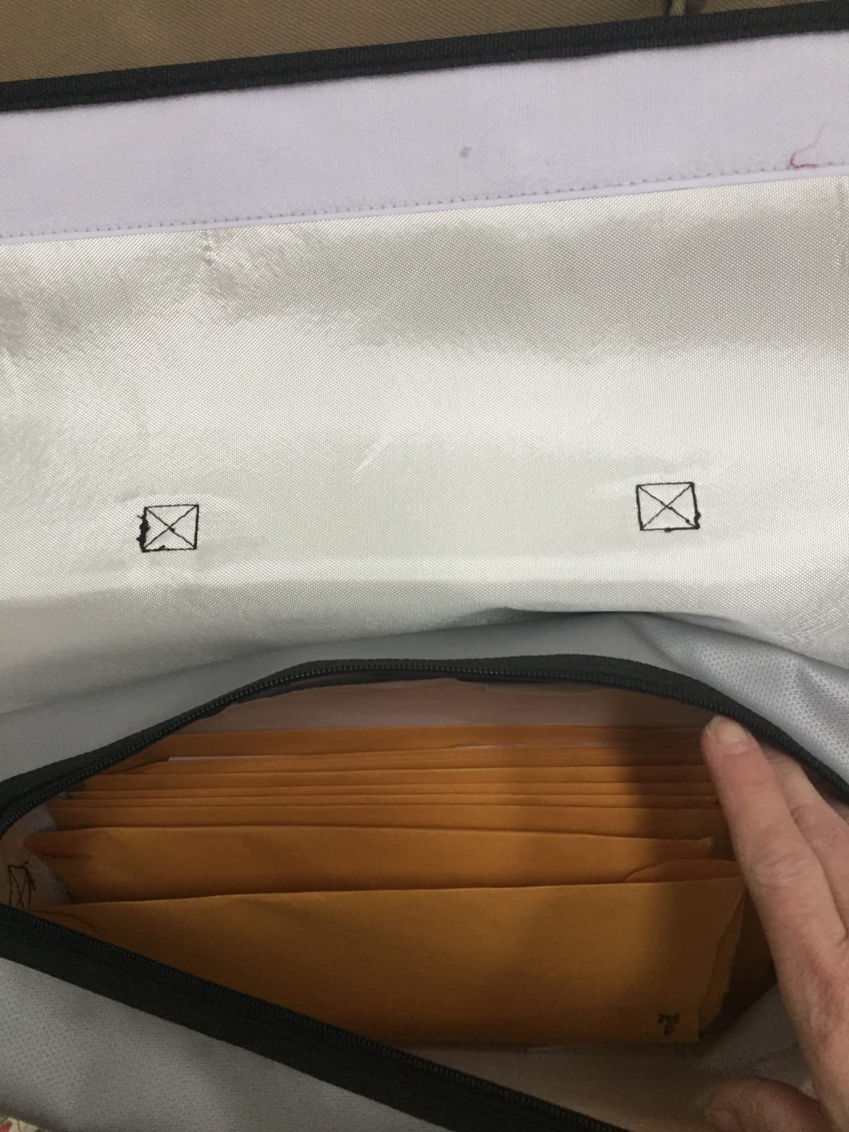 ROLOWAY Fireproof Document & Money Bags, Large Fireproof & Water Resistant Bag (15 x 12 x 5 inches), Fireproof Folder Safe Bag for Cash, Valuables & Passport, with Silicone Coating & Zipper Closure customer photo 1