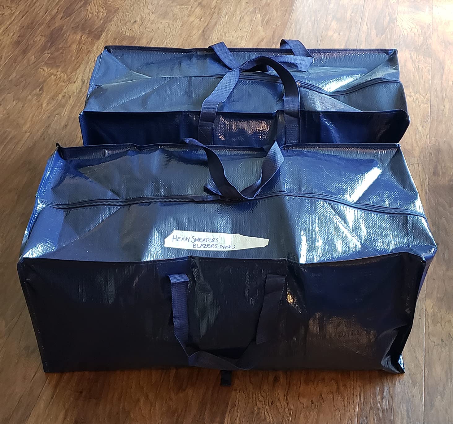VENO 6 Pack Heavy Duty Moving Bags with Backpack Straps, Zippers & Handles, Extra Large Packing Bags for College Dorm Essentials, Moving Supplies Alternative to Cardboard Moving Boxes customer photo 1