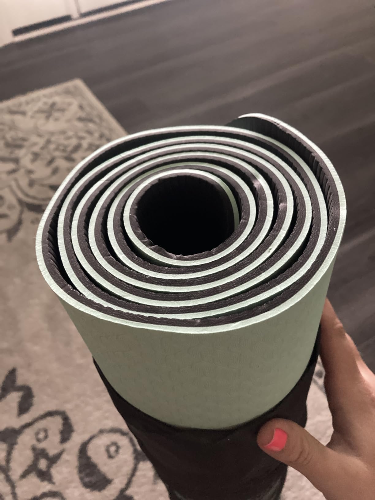 Gruper Yoga Mat Non Slip, Eco Friendly Fitness Exercise Mat with Carrying Strap,Pro Yoga Mats for Women,Workout Mats for Home, Pilates and Floor Exercises customer photo 2