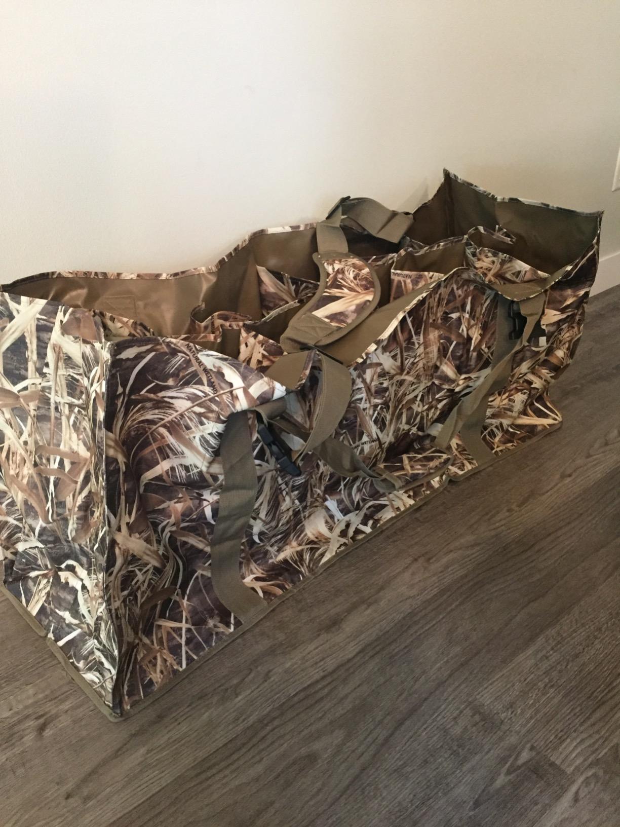 AUSCAMOTEK 12 Slot Duck Decoys Bag with Waterfowl Hunting Blind Camouflage Printing customer photo 1