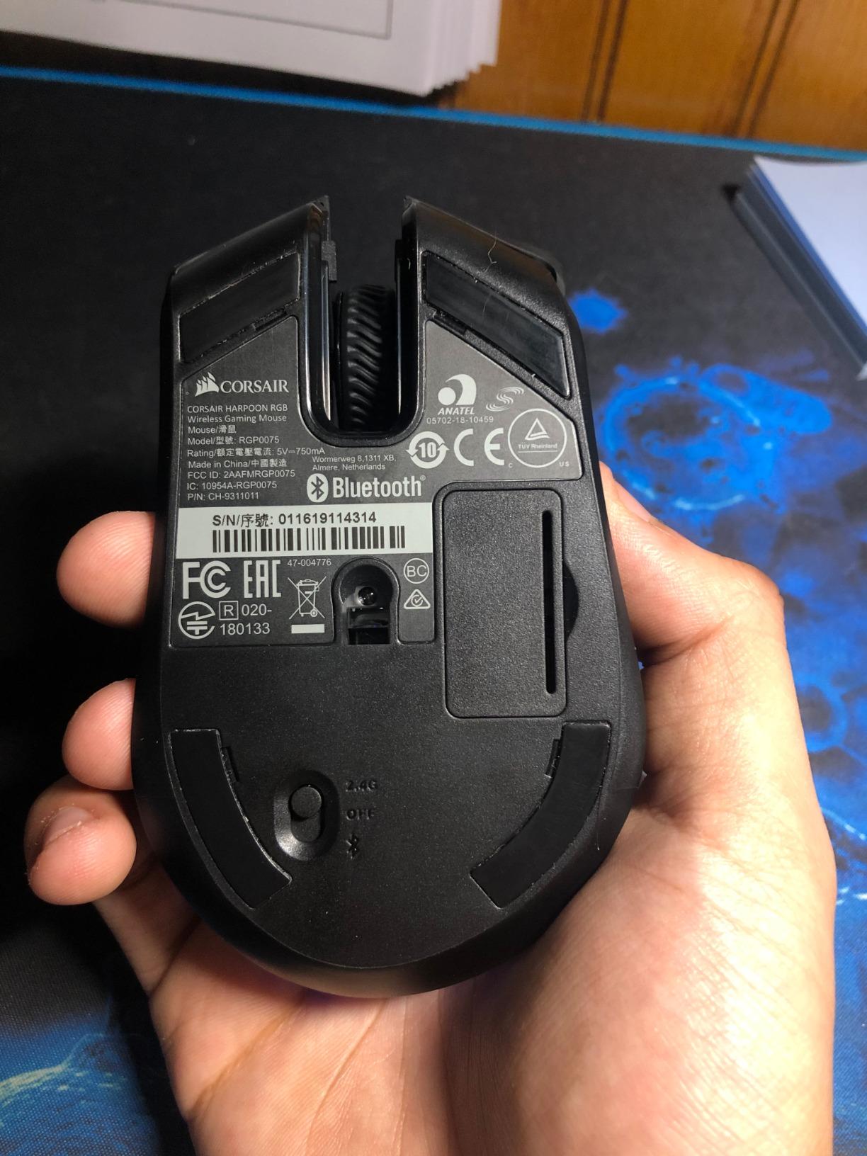 Corsair Harpoon Wireless RGB Lightweight FPS/MOBA Gaming Mouse – 10,000 DPI – 6 Programmable Buttons – Low-Latency Bluetooth – iCUE Compatible – PC, Mac, PS5, PS4, Xbox – Black customer photo 2