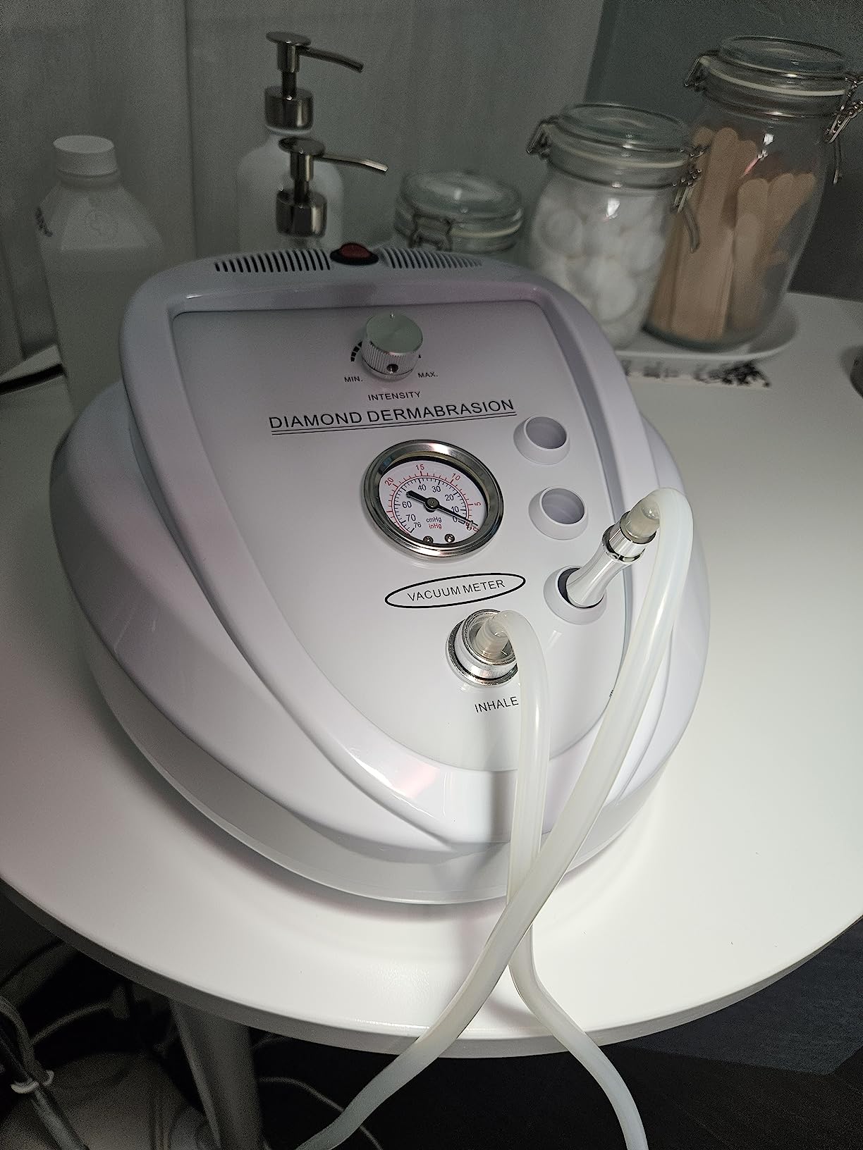 Diamond Microdermabrasion Machine, Yofuly 65-68cmHg Suction Power Professional Dermabrasion, Home Use Facial Skin Care Equipment customer photo 1
