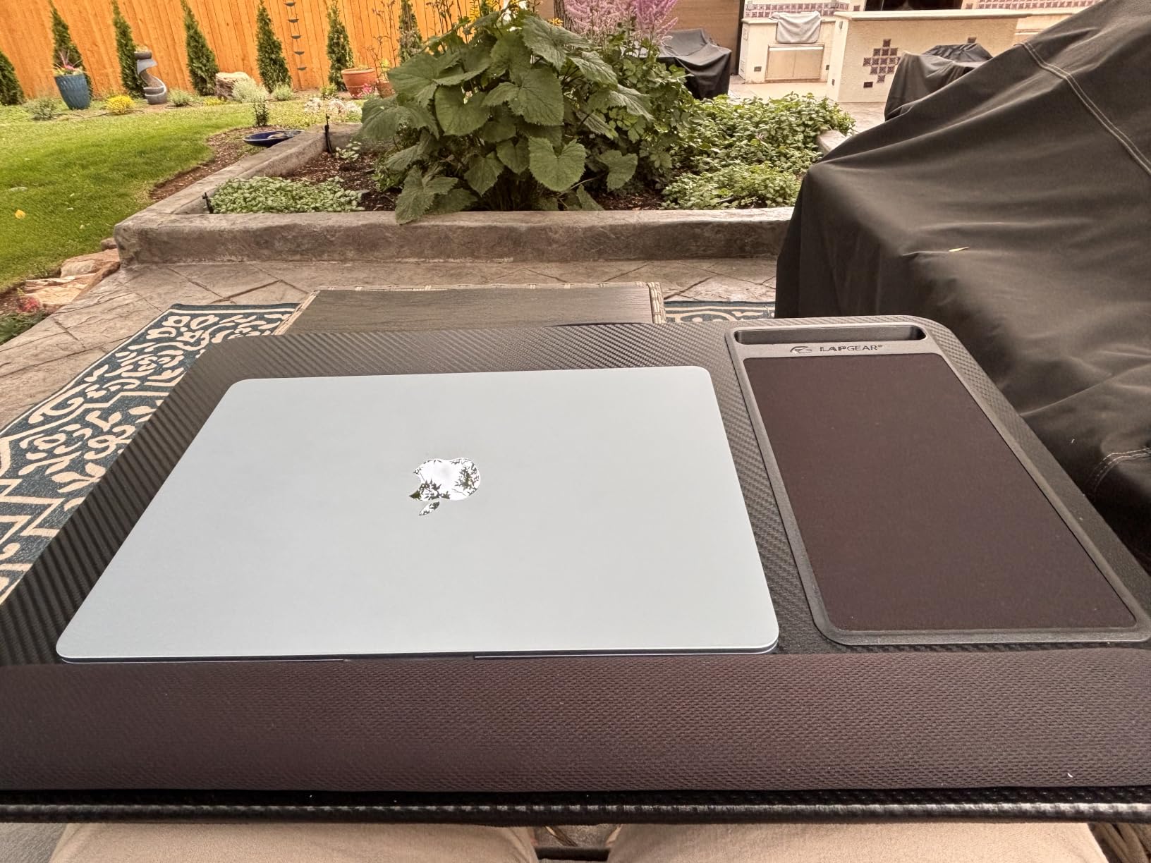 LAPGEAR Home Office Pro Lap Desk - Black Carbon, Fits 15.6” Laptops customer photo 1