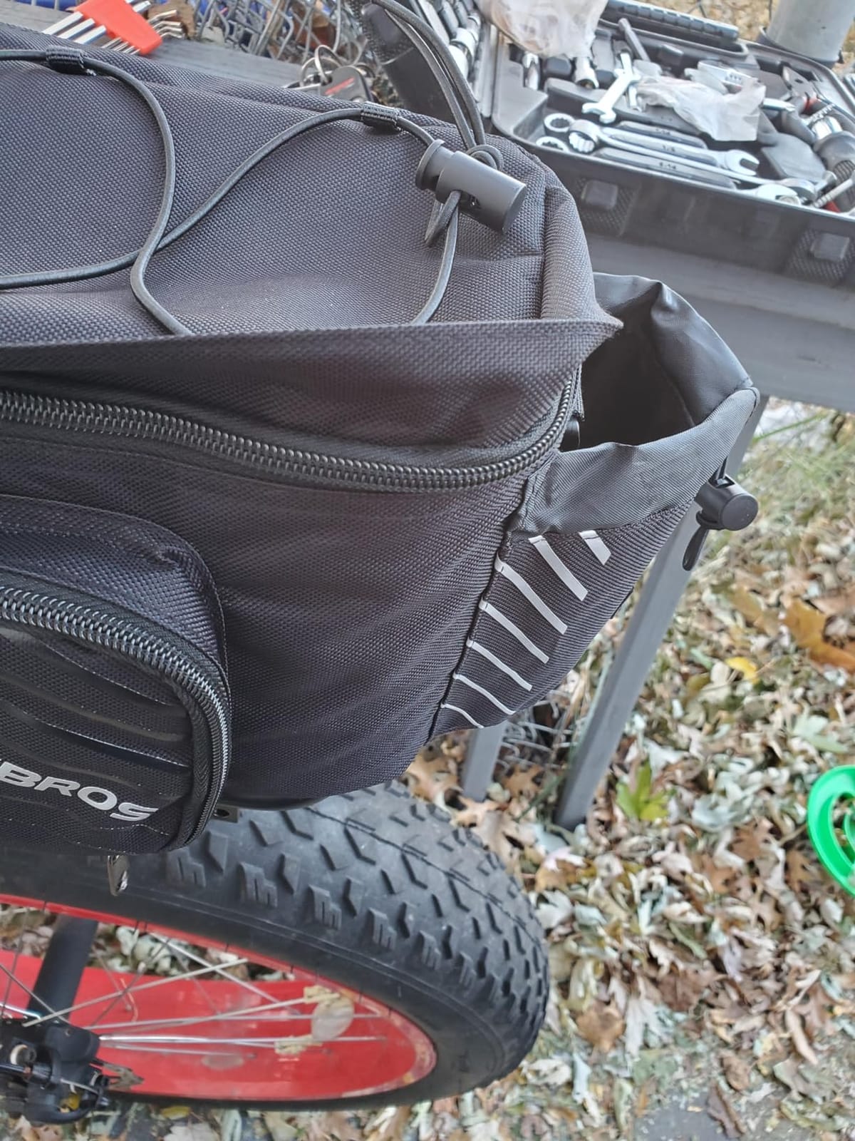 ROCKBROS 15L Bike Rear Rack Bag Pannier Trunk Bag with Rain Cover customer photo 1