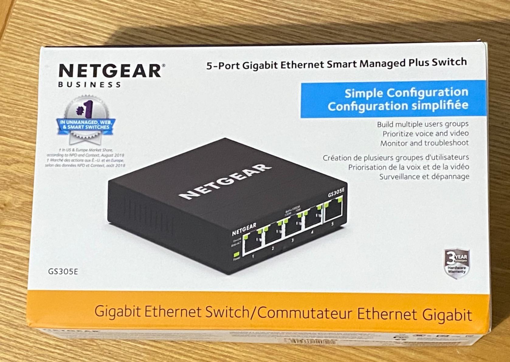NETGEAR 5-Port Gigabit Ethernet Easy Smart Managed Network Switch (GS305E) customer photo 2
