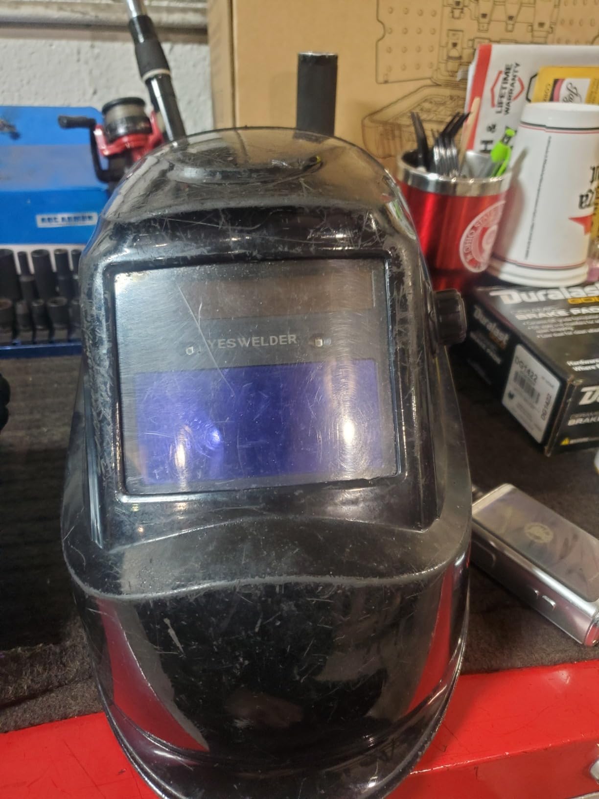 YESWELDER Auto Darkening Welding Helmet 1/1/1/1 True Color, LYG-L600A customer photo 1