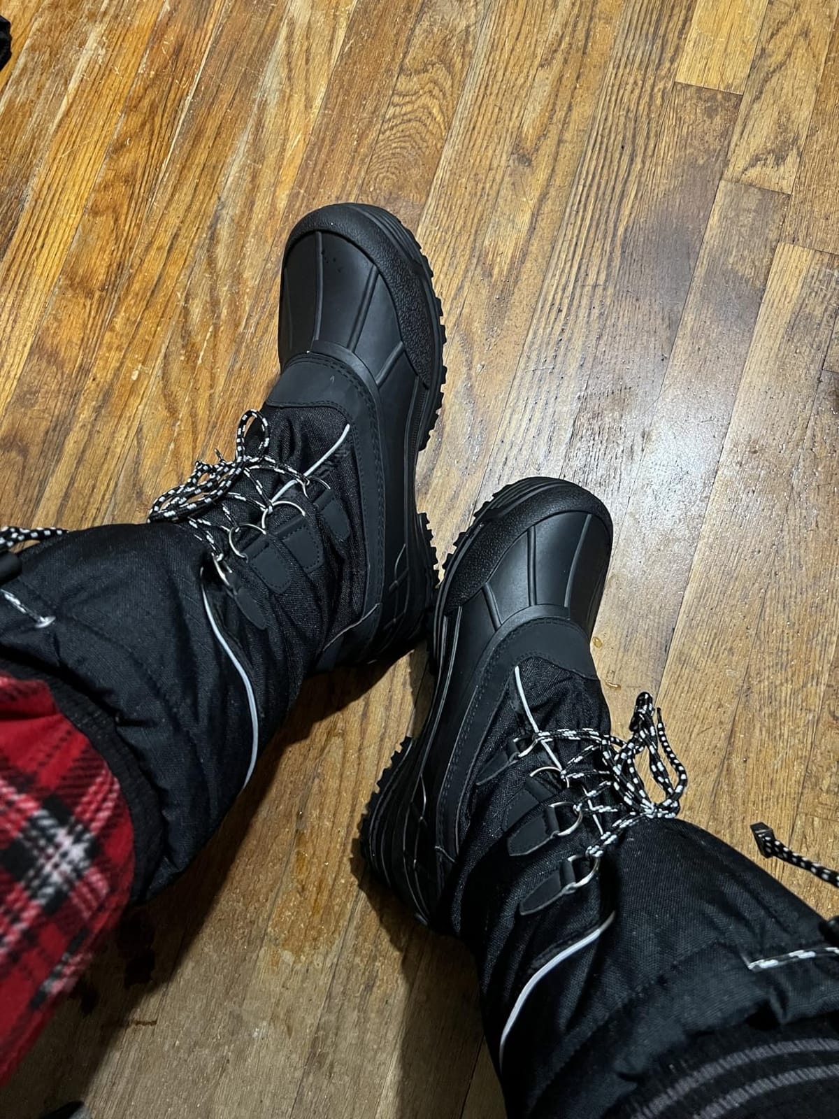 ALEADER Men's Winter Waterproof Insulated Shell Warm Inner Comfortable Outdoor Snow Boots customer photo 2