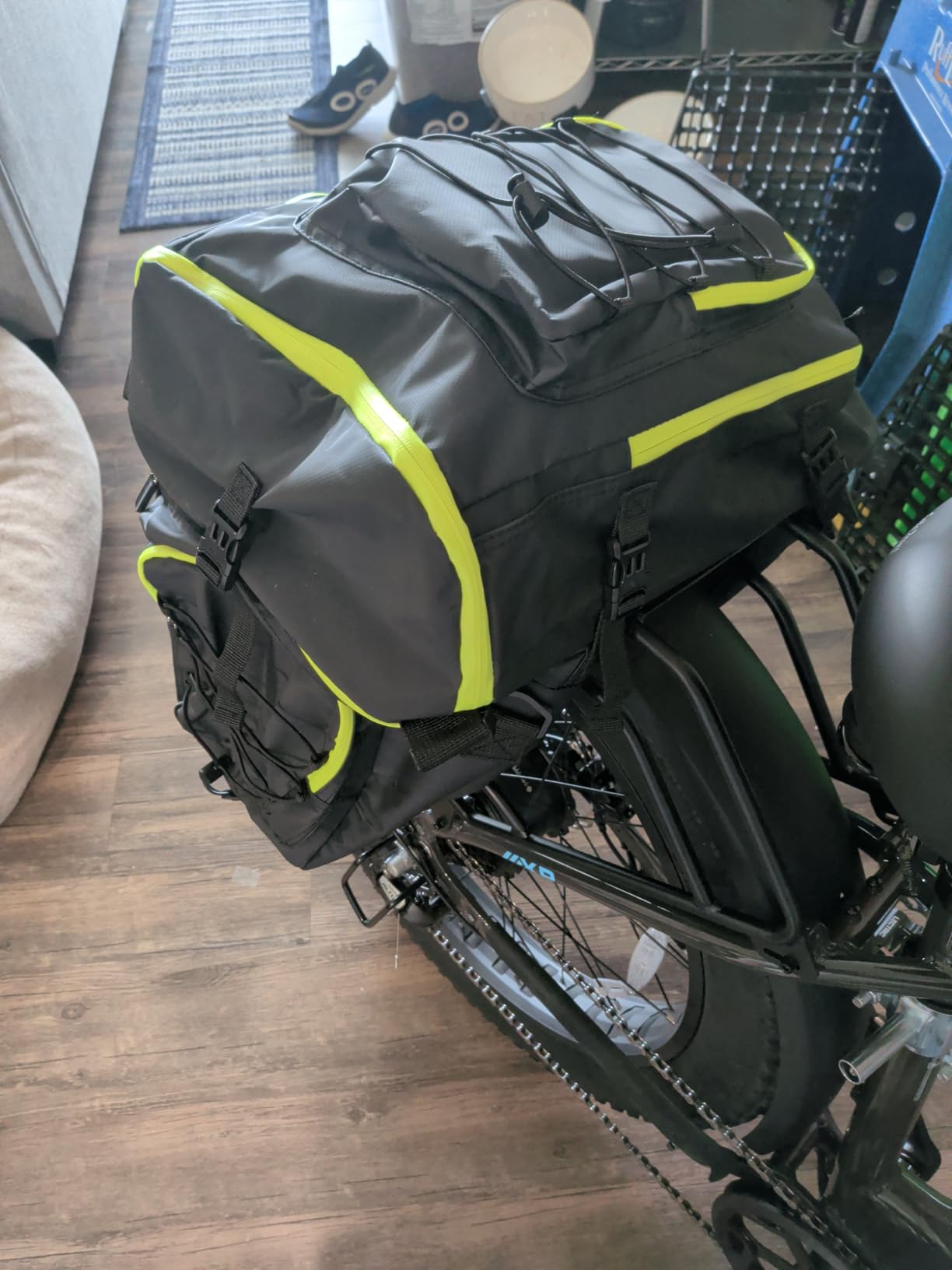 Rhinowalk Bike Pannier Bag Set for Bicycle Cargo Rack Saddle Bag Shoulder Bag Laptop Pannier Rack Bicycle Bag Professional Cycling Accessories 3 in 1 customer photo 1