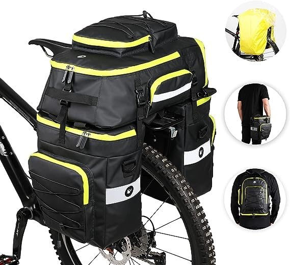 Rhinowalk Bike Pannier Bag Set for Bicycle Cargo Rack Saddle Bag Shoulder Bag Laptop Pannier Rack Bicycle Bag Professional Cycling Accessories 3 in 1 customer photo 2