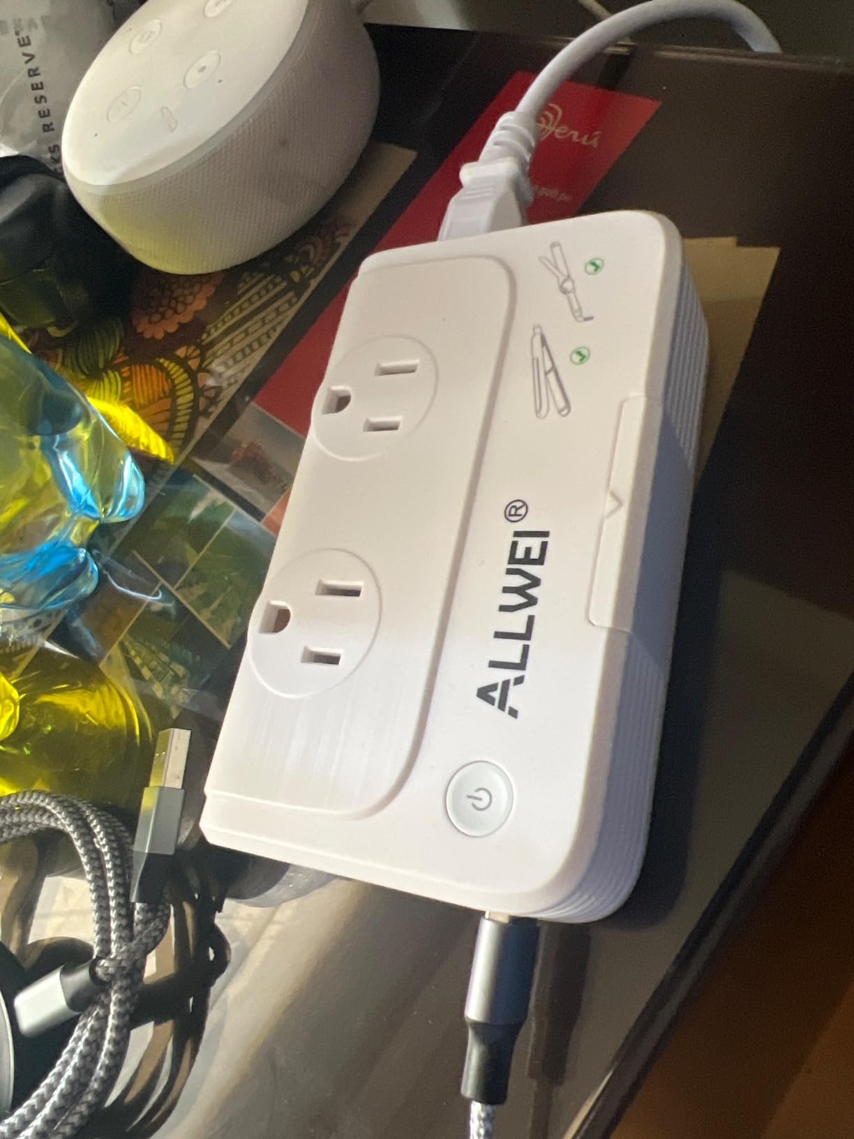 ALLWEI International Travel Adapter 220V to 110V Power Voltage Converter customer photo 2